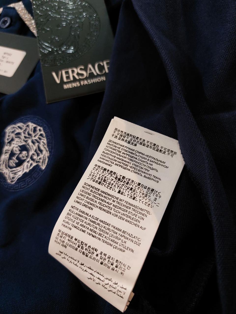 VERSANE POLO NECK T-SHIRT S03 - Dark grey View 3