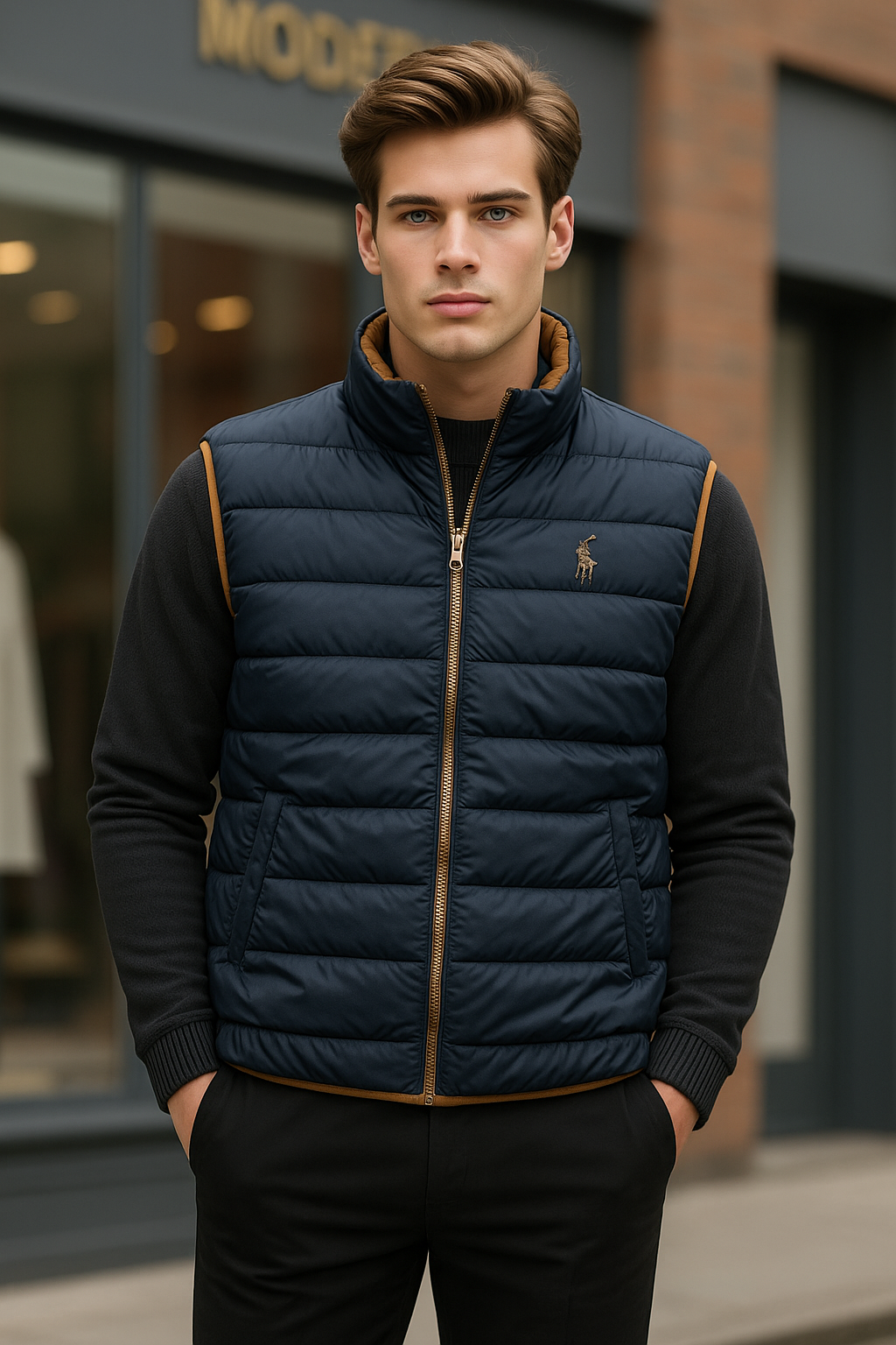 RL POLO PUFFER JACKET HG - Brown View 2