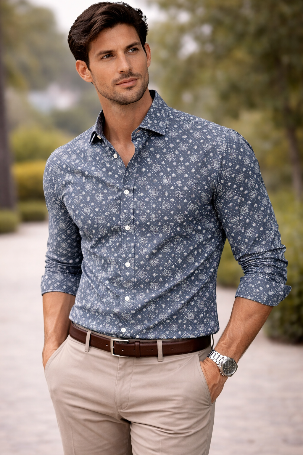 SAVE WATER FORMAL SHIRT - green View 2