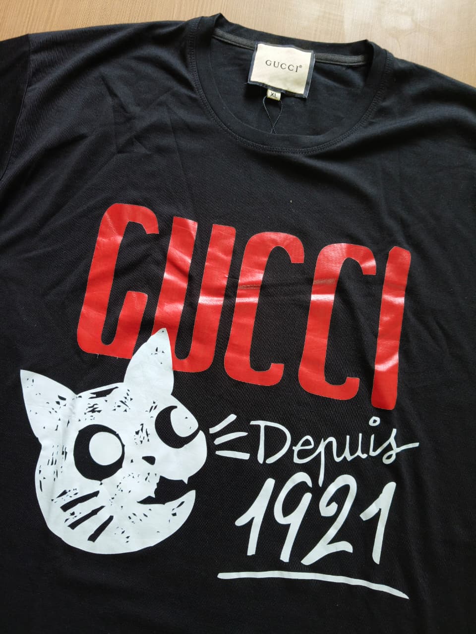 GUCCL ROUND NECK T-SHIRT 43245342545 - Black View 2