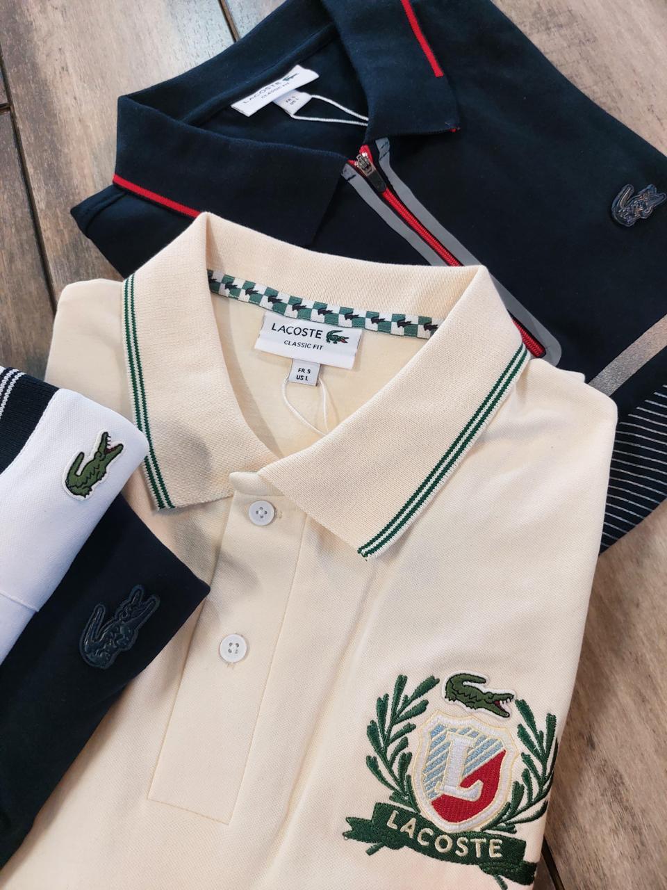 LACOSNE POLO NECK T-SHIRT HVC - OFF WHITE View 2