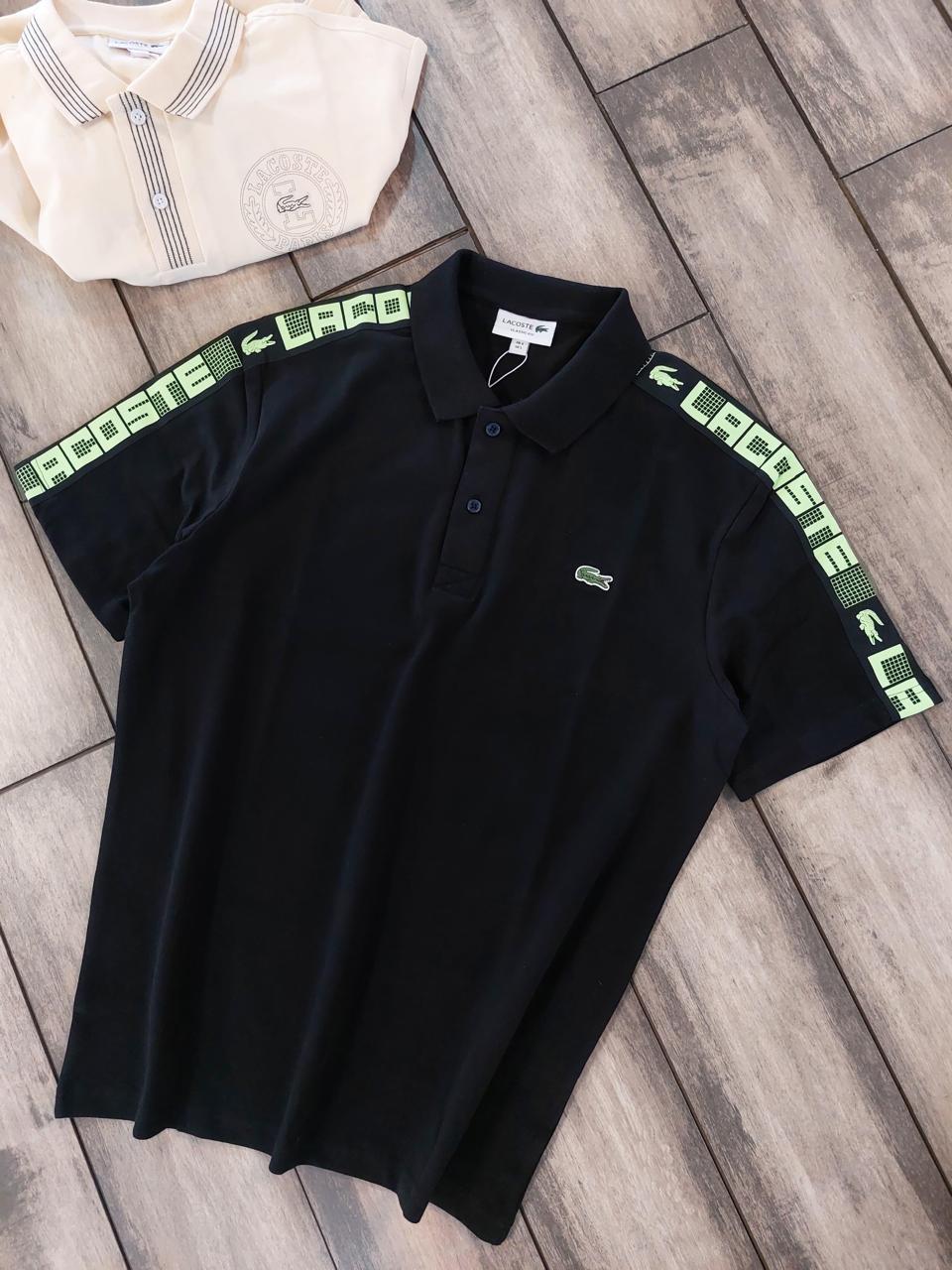 LACOSNE POLO NECK T-SHIRT MSNS - Black View 2