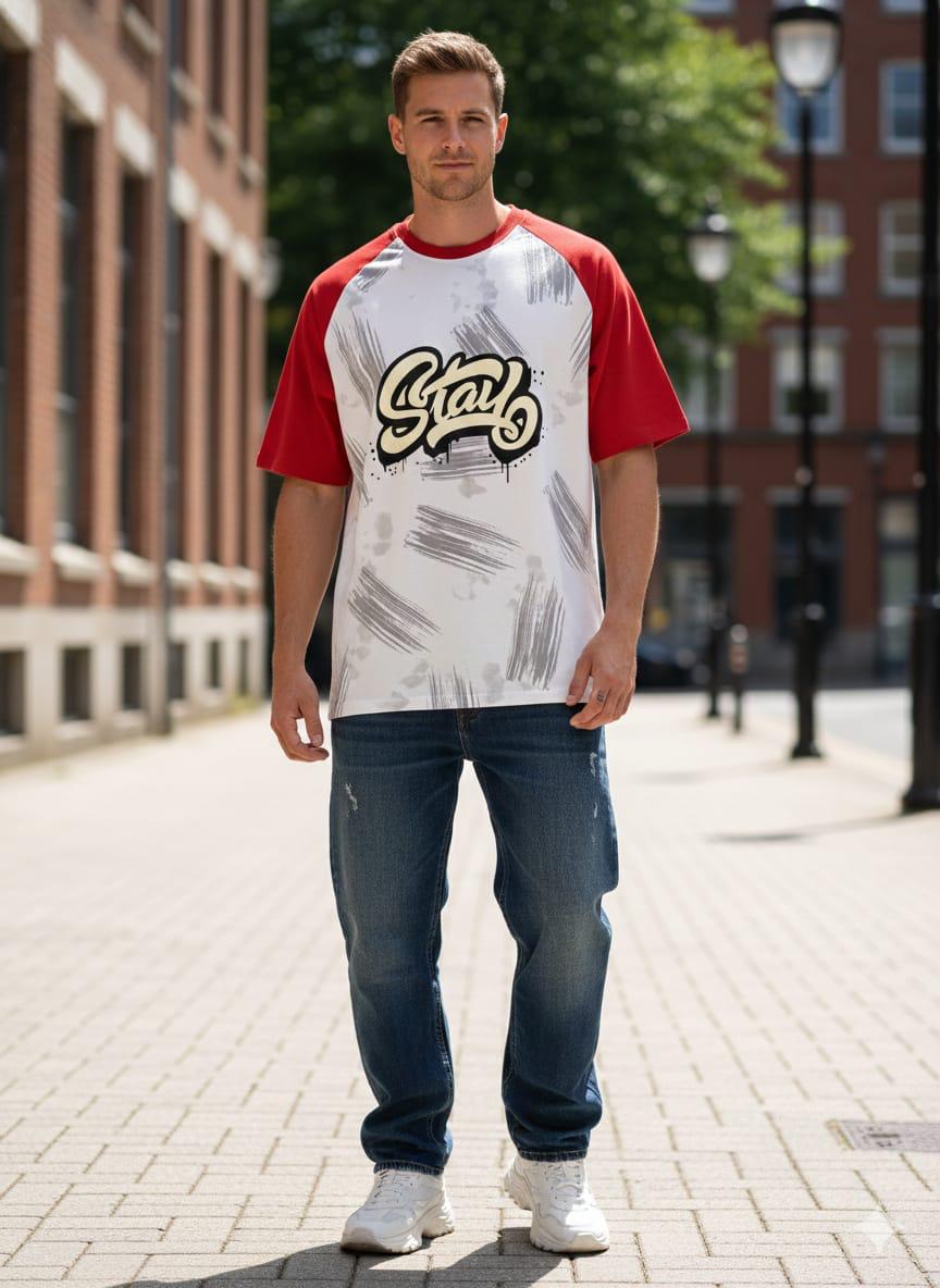 DIVERGE DOWN SHOULDER T-SHIRT VB Hover