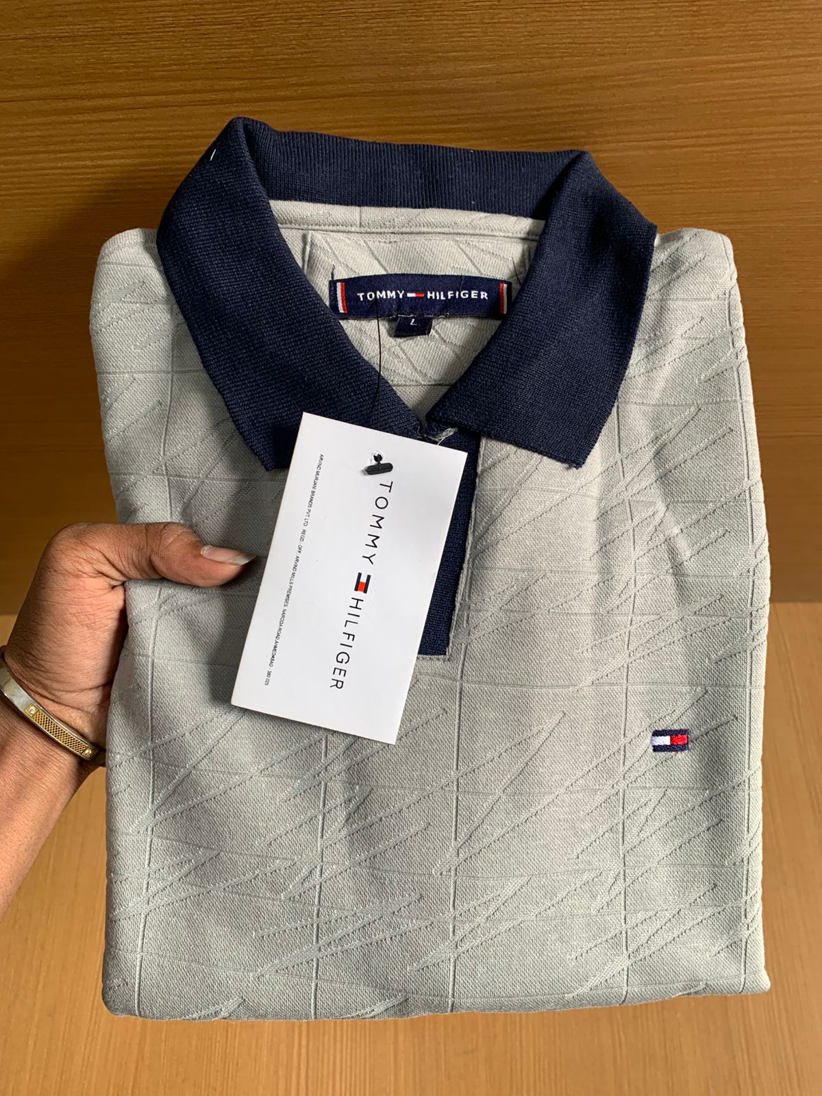 TONNY POLO NECK T-SHIRT V - GREY View 2