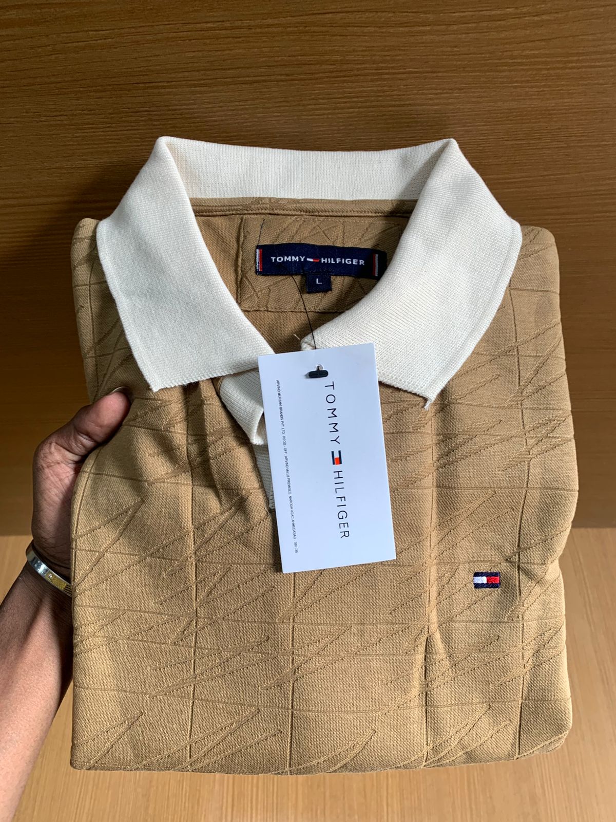 TONNY POLO NECK T-SHIRT V - DARK BROWN View 2