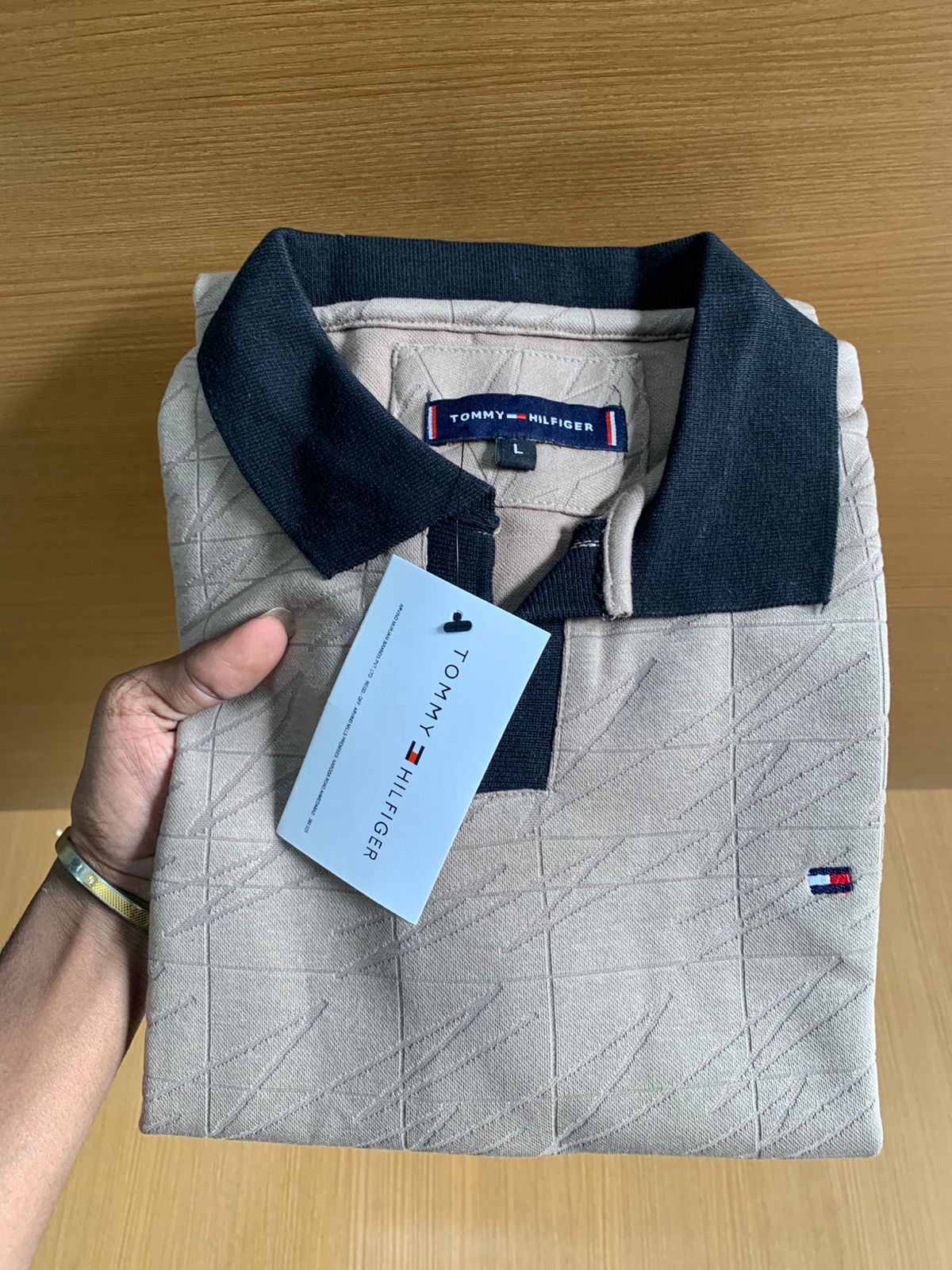 TONNY POLO NECK T-SHIRT V - Light Brown View 2