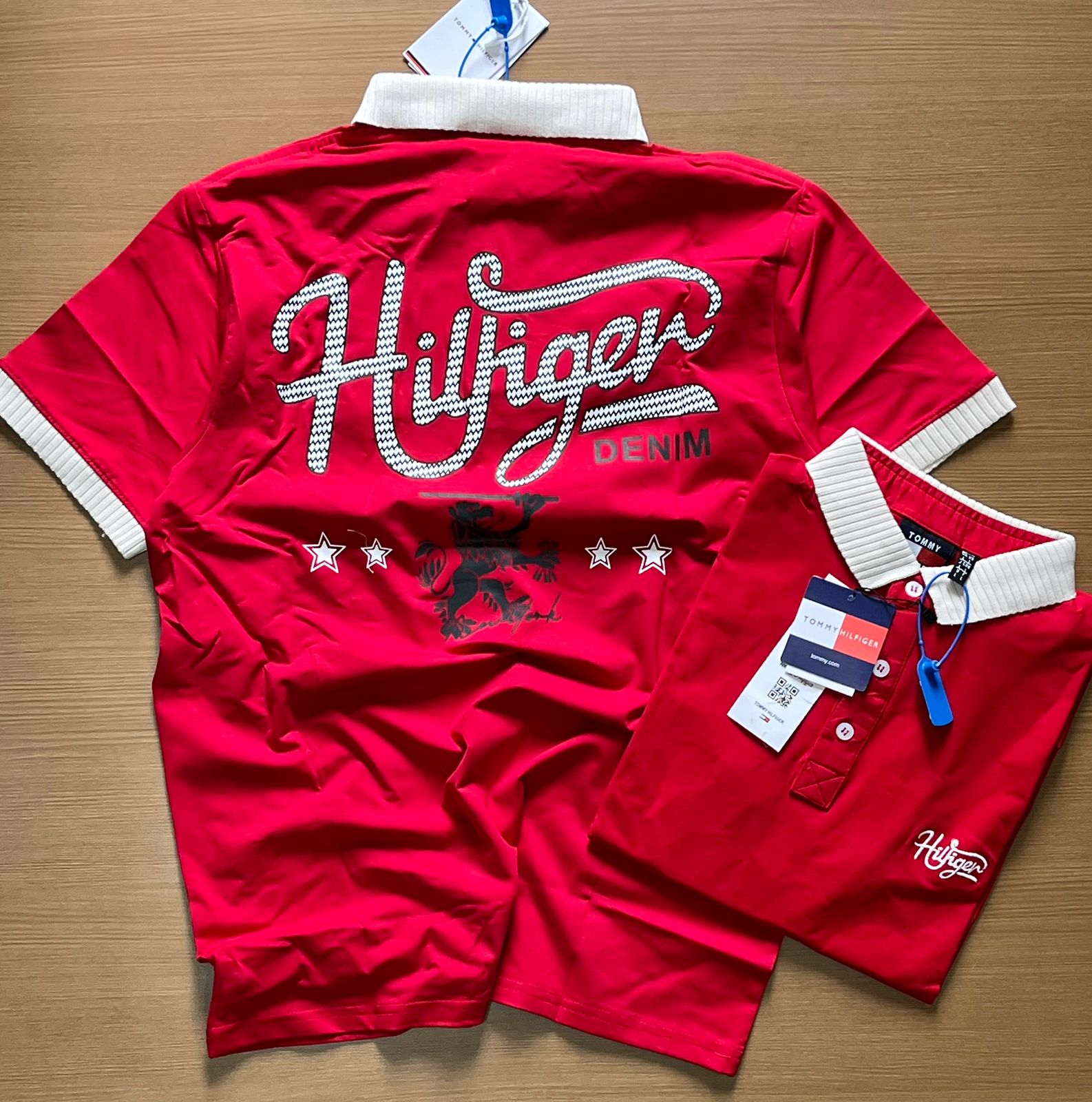 TONNY POLO NECK T-SHIRT B - Red View 2