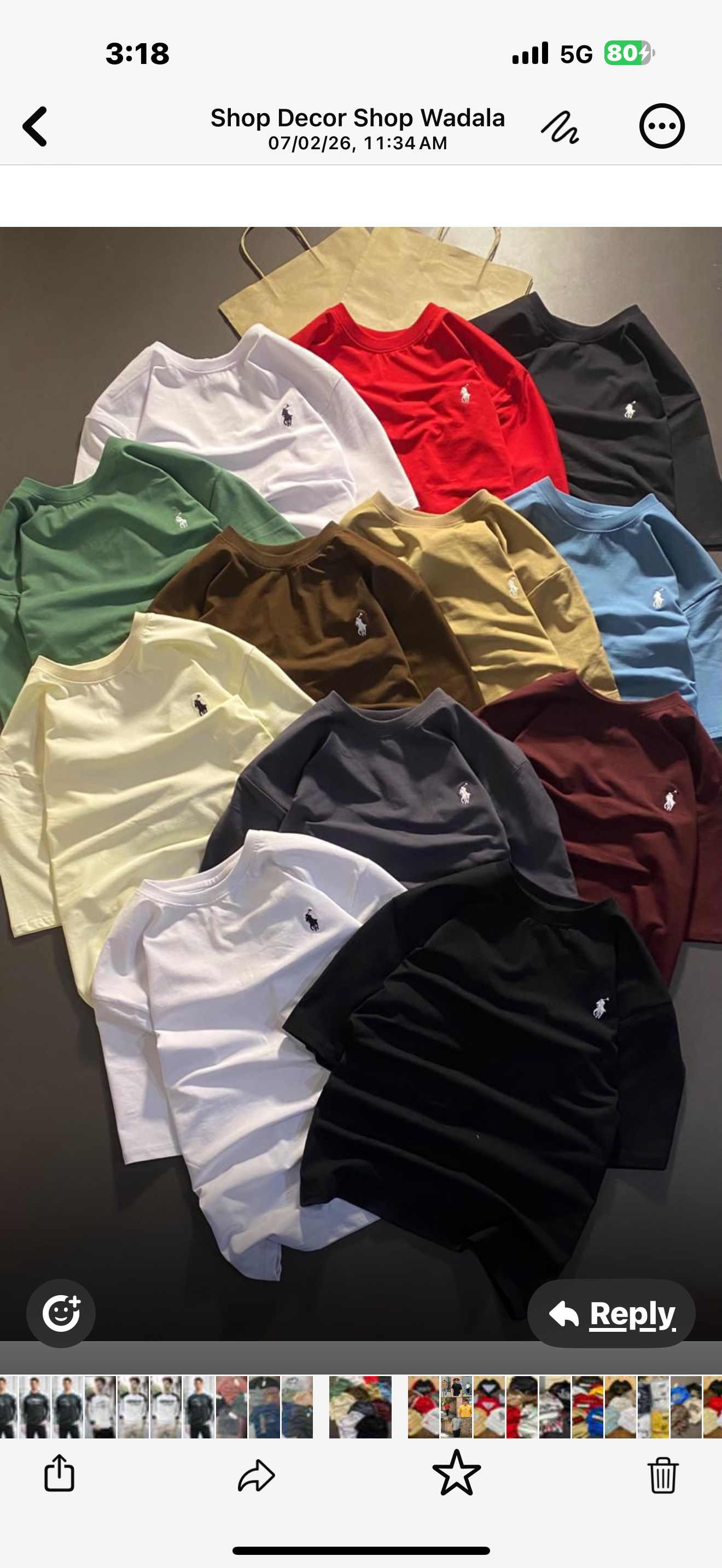 RL POIO DROPSHOULDER T-SHIRT - White View 2