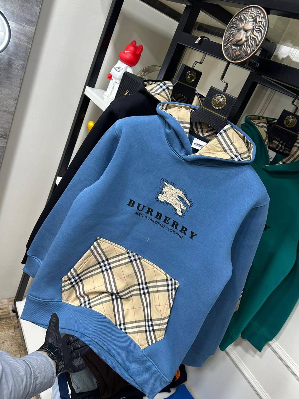 BURBENNY HOODIE MNLI - Blue View 2