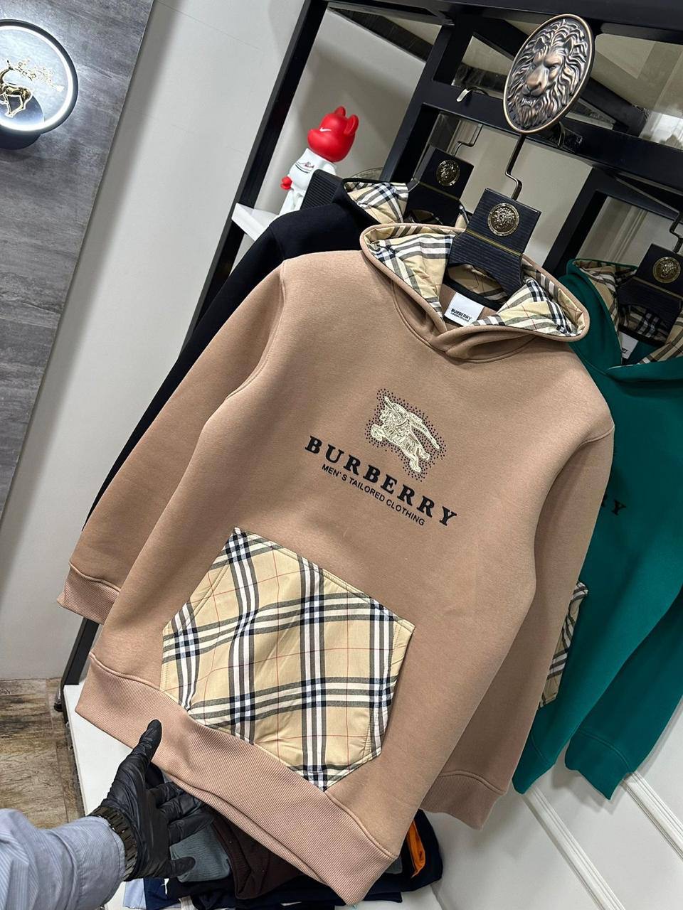BURBENNY HOODIE MNLI - Light Brown View 2