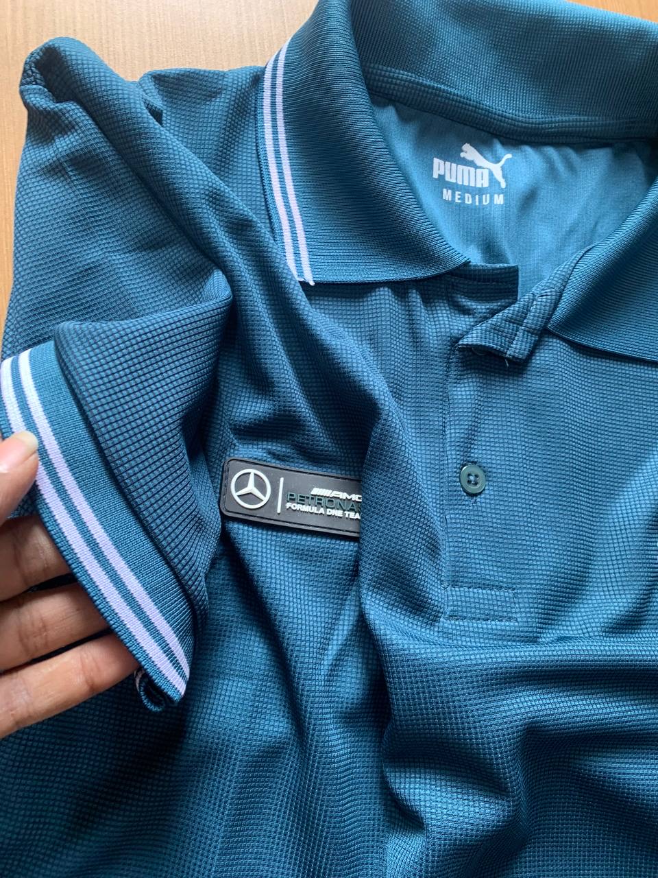 PUNA POLO NECK T-SHIRT  PL - Peacock colour View 2