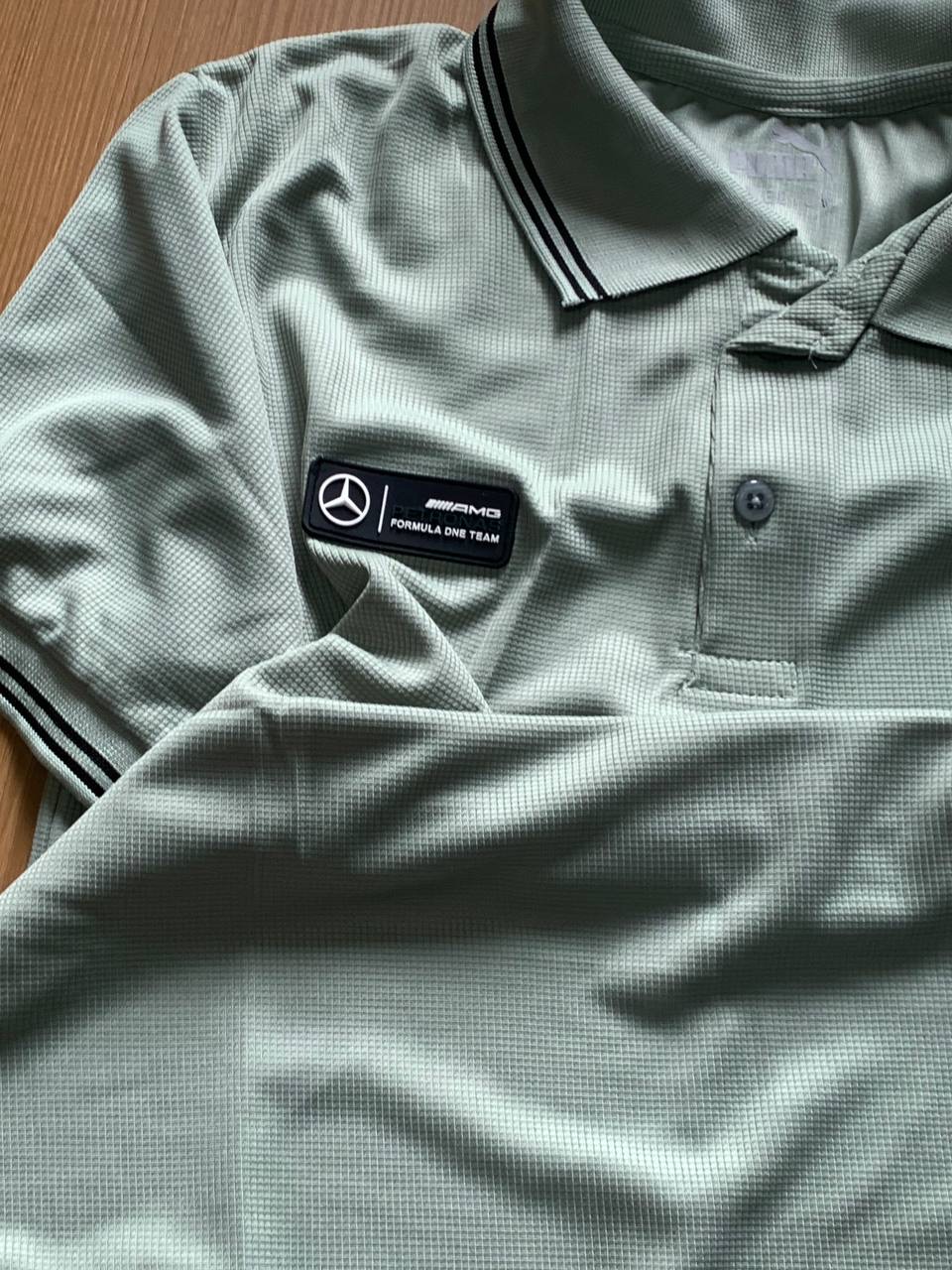 PUNA POLO NECK T-SHIRT  PL - LIGHT GREEN View 2