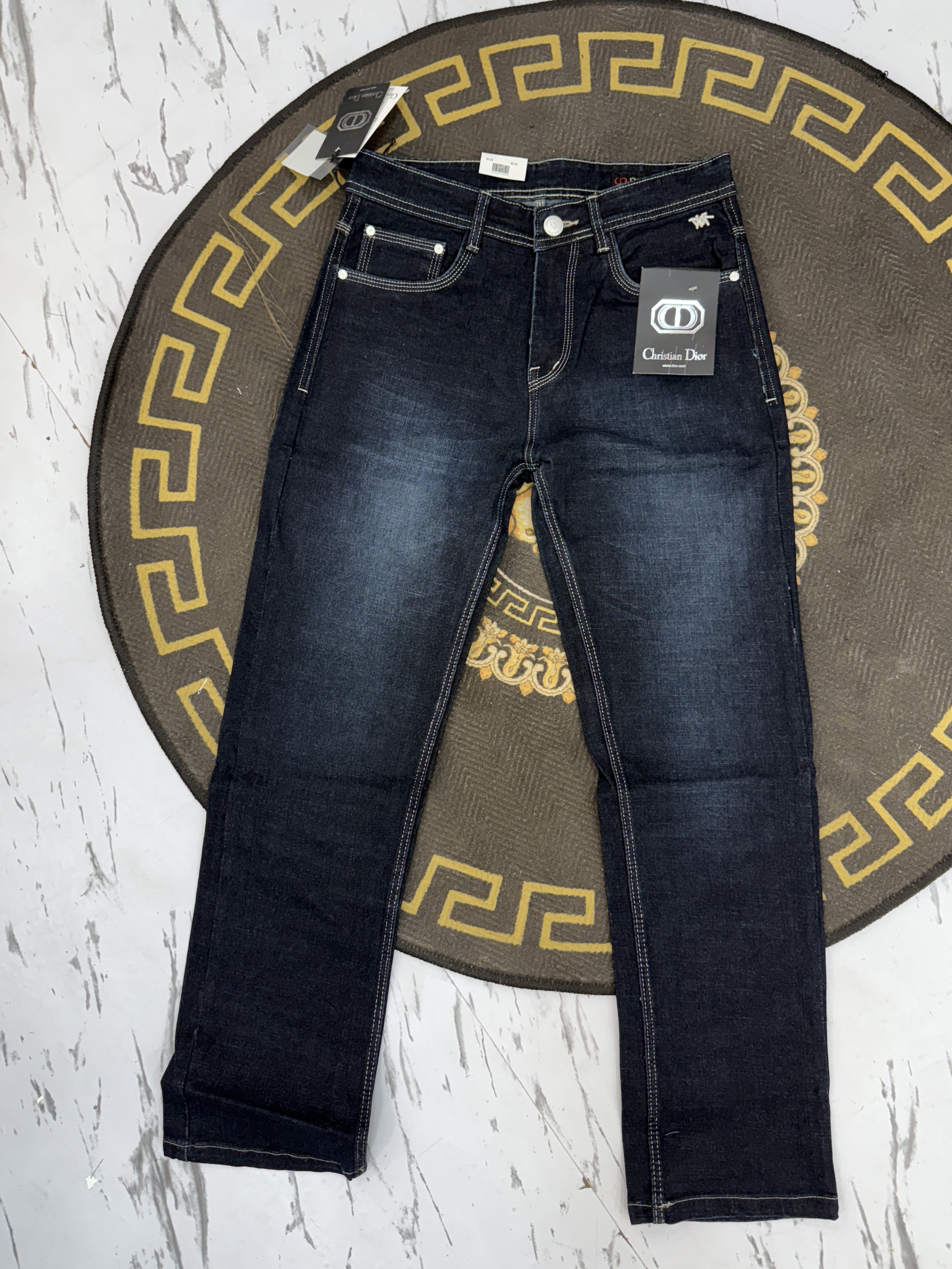 IMPORTED REGULAR FIT JEANS - Dark Blue View 2