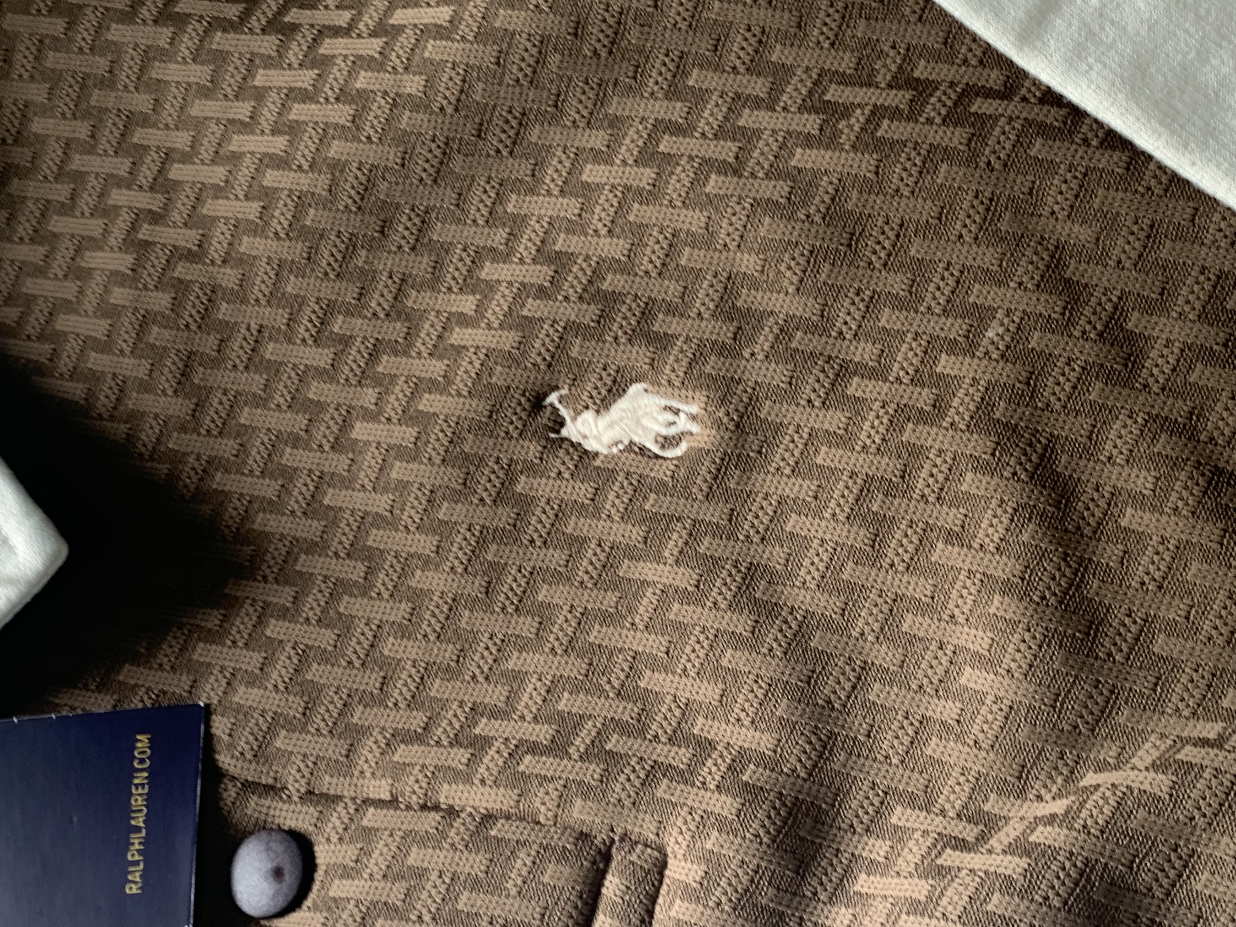 POLO NECK FULL SLEEVE T-EHIRT - Brown View 2