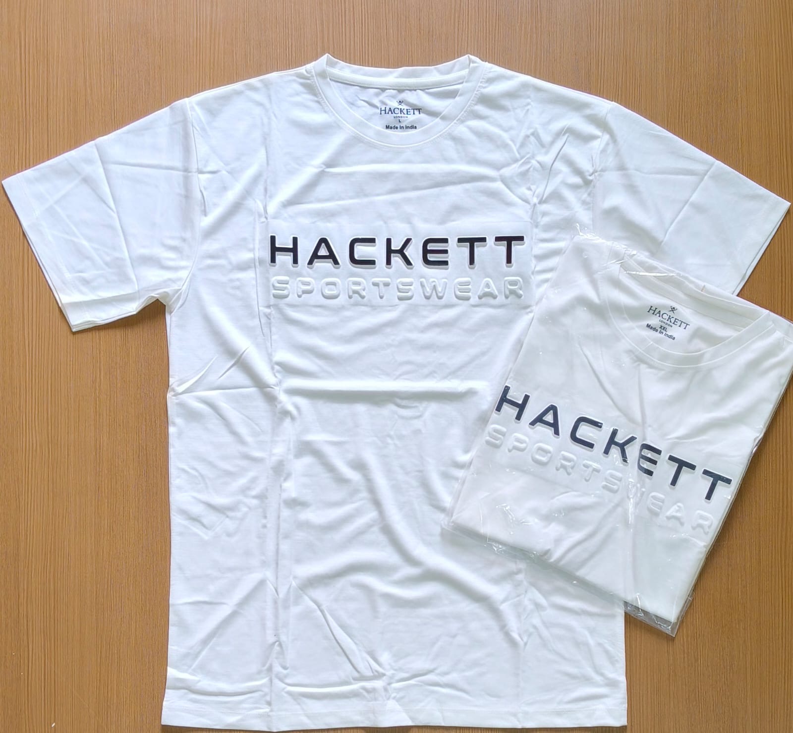 HACKETTT ROUND NECK T-SHIRT F-7393 - White View 2