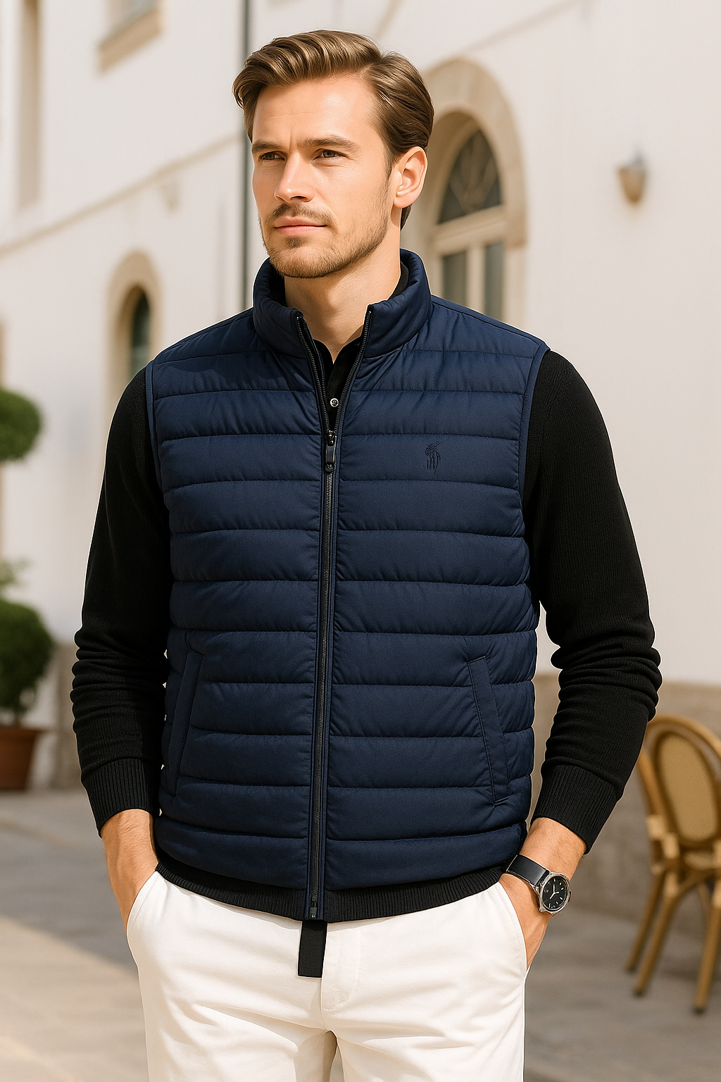 RL POLO PUFFER JACKET HGg - Dark Blue View 1