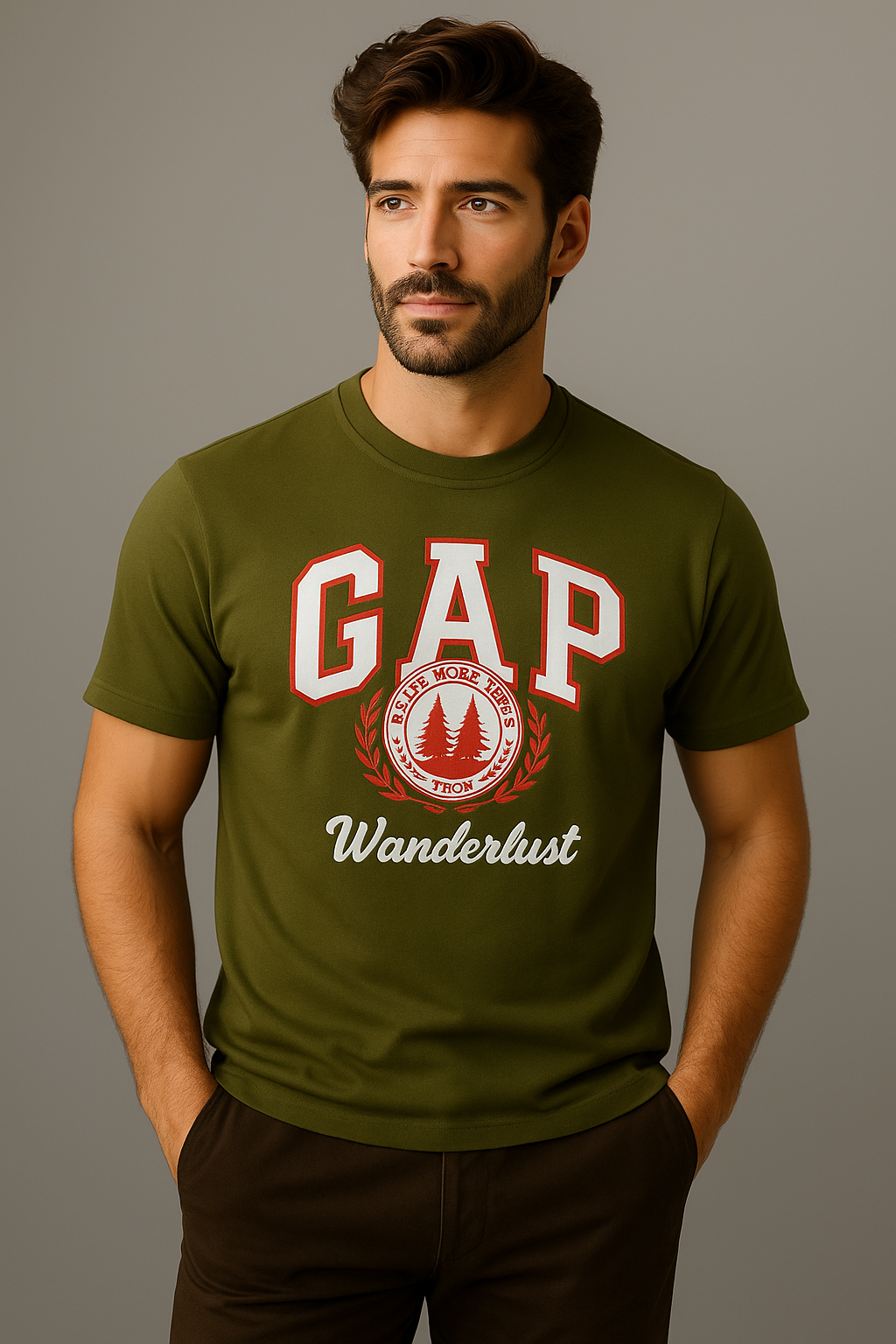 GAP ROUND NECK T-SHIRT S16 - green