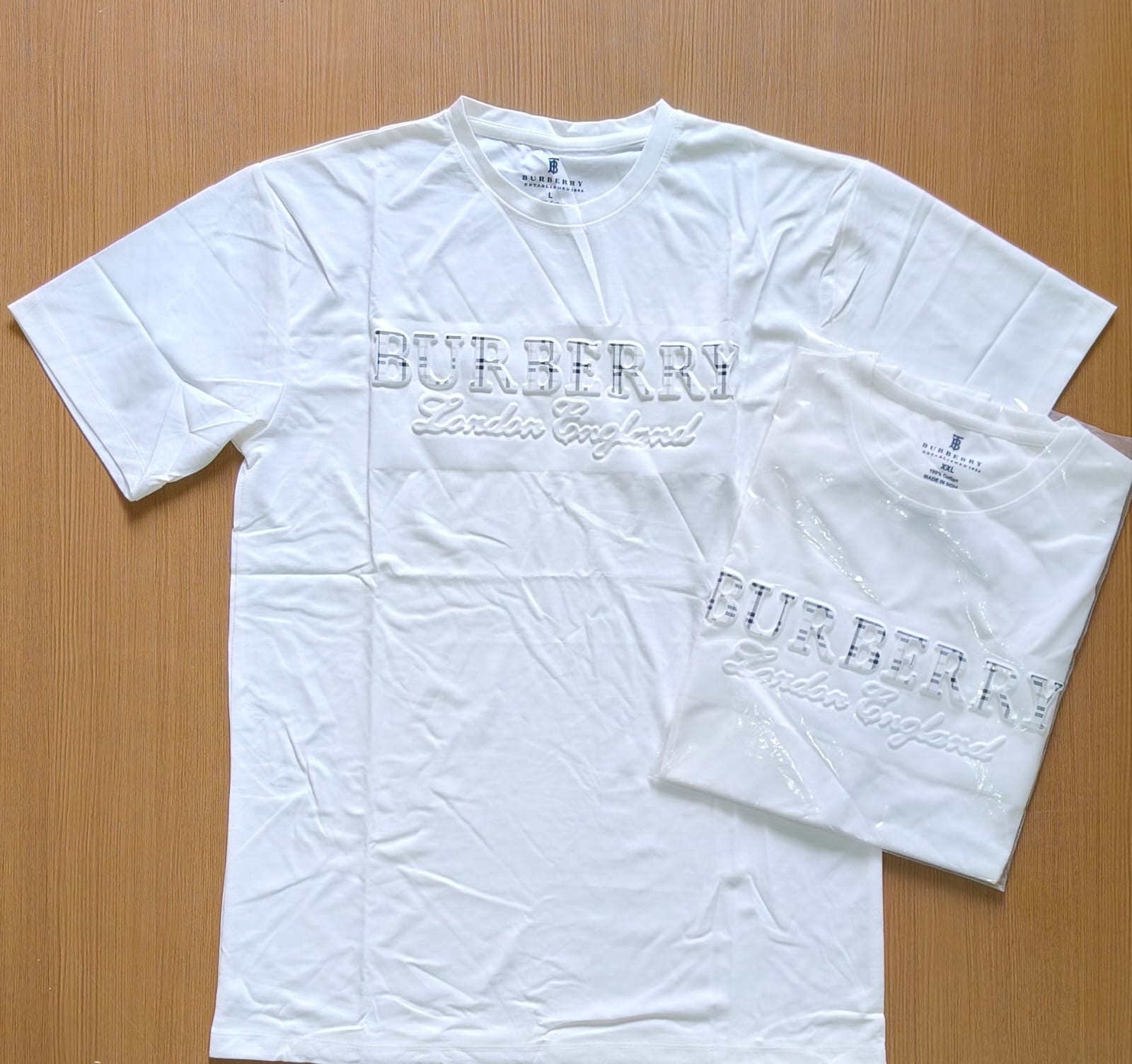 BURBERYR ROUND NECK T-SHIRT F-Hsj - White View 1