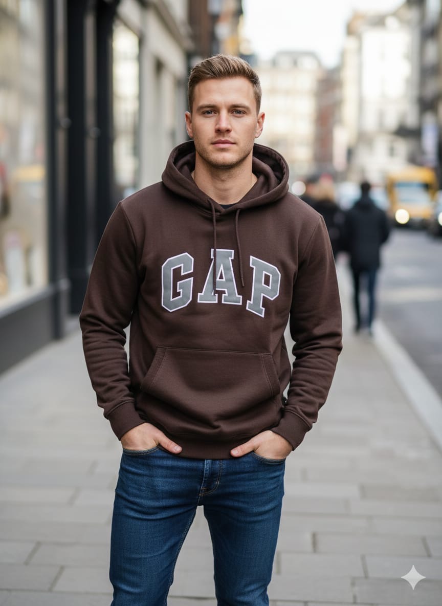 GAP HOODIE J-JDV - Brown View 1