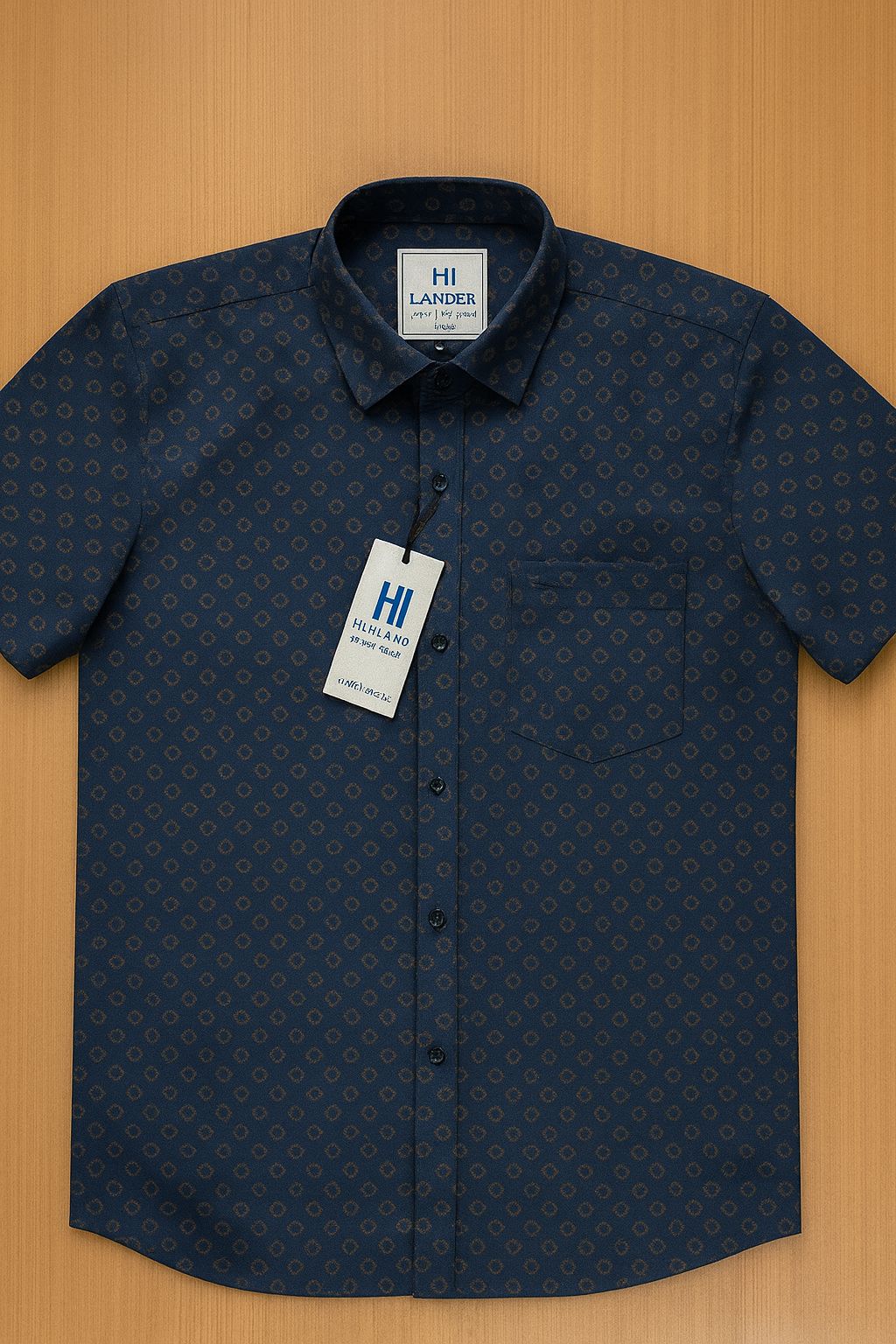 K.A.S DROP SHOULDER SHIRT SSA - Dark Blue