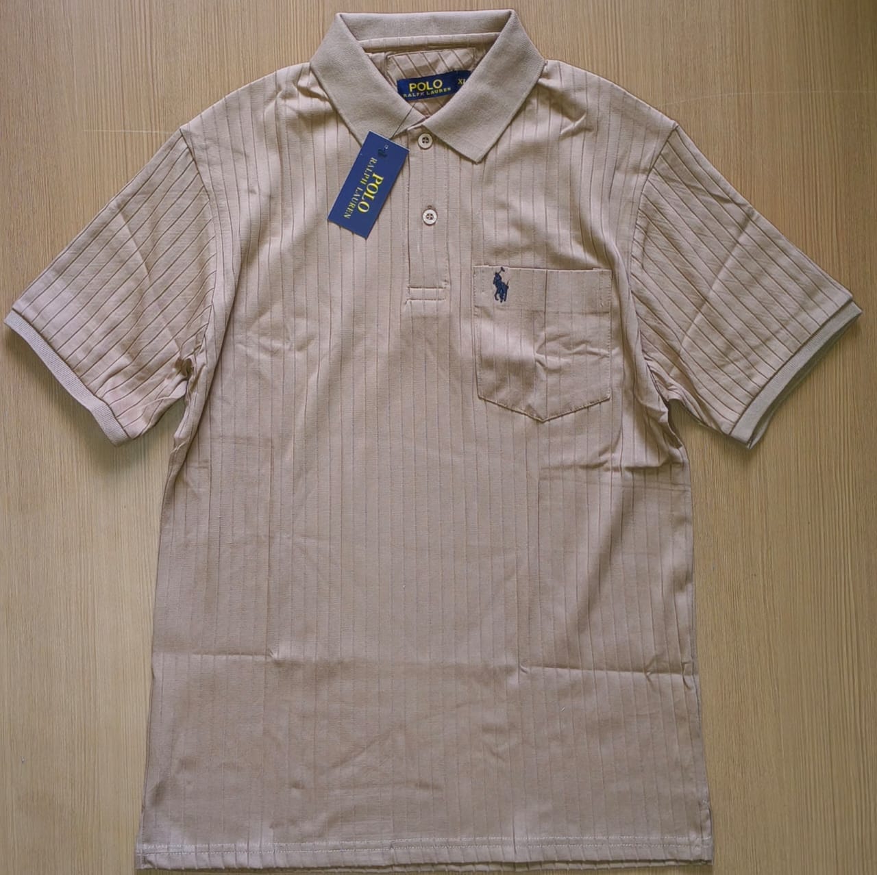 RL POLO  POLO NECK T-SHIRTNN - Light Brown View 1