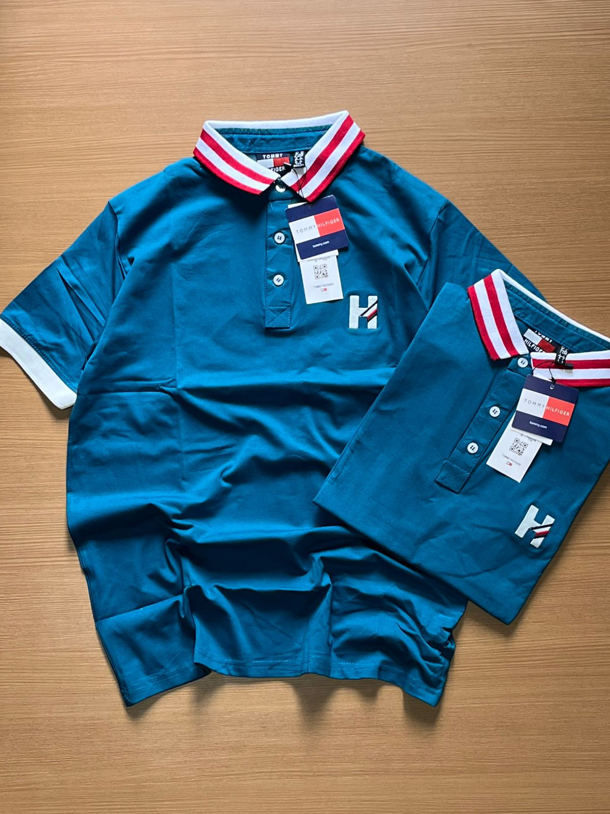 TONNY POLO NECK T-SHIRT B - Peacock colour View 1