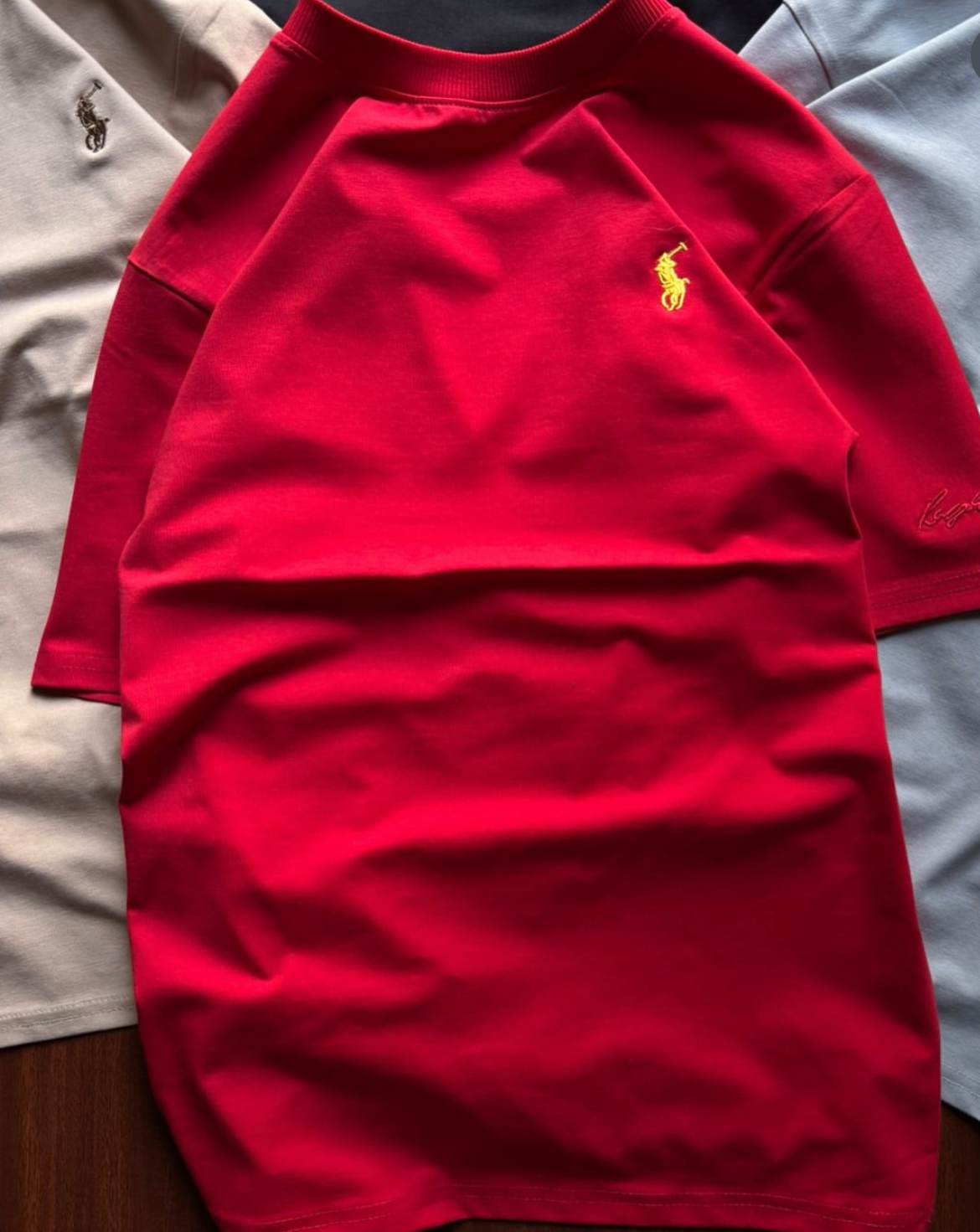 RL POIO DROPSHOULDER T-SHIRT - Red View 1