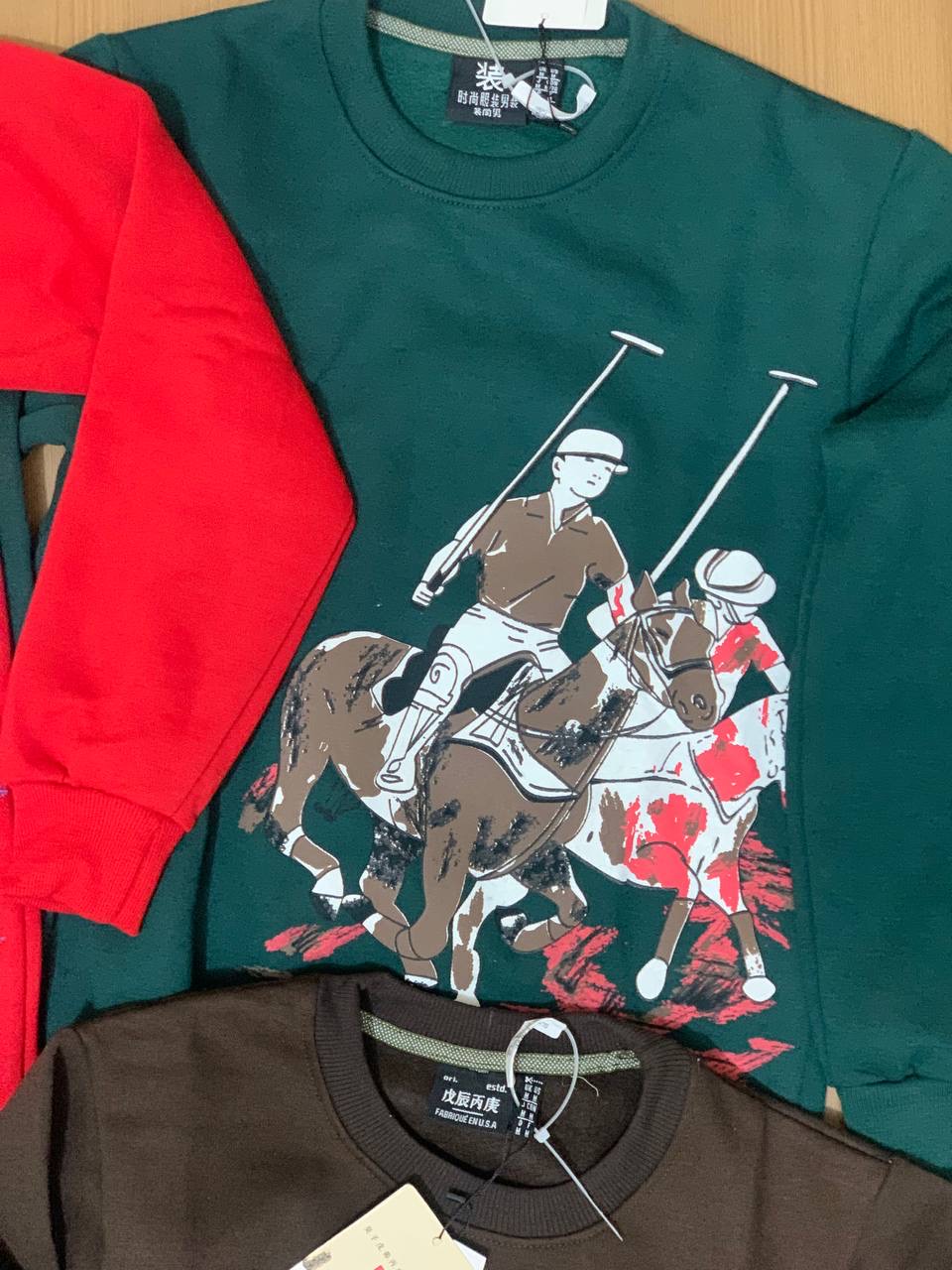 POLO ROUND NECK FULL SLEEVE T-SHIRT - green View 1