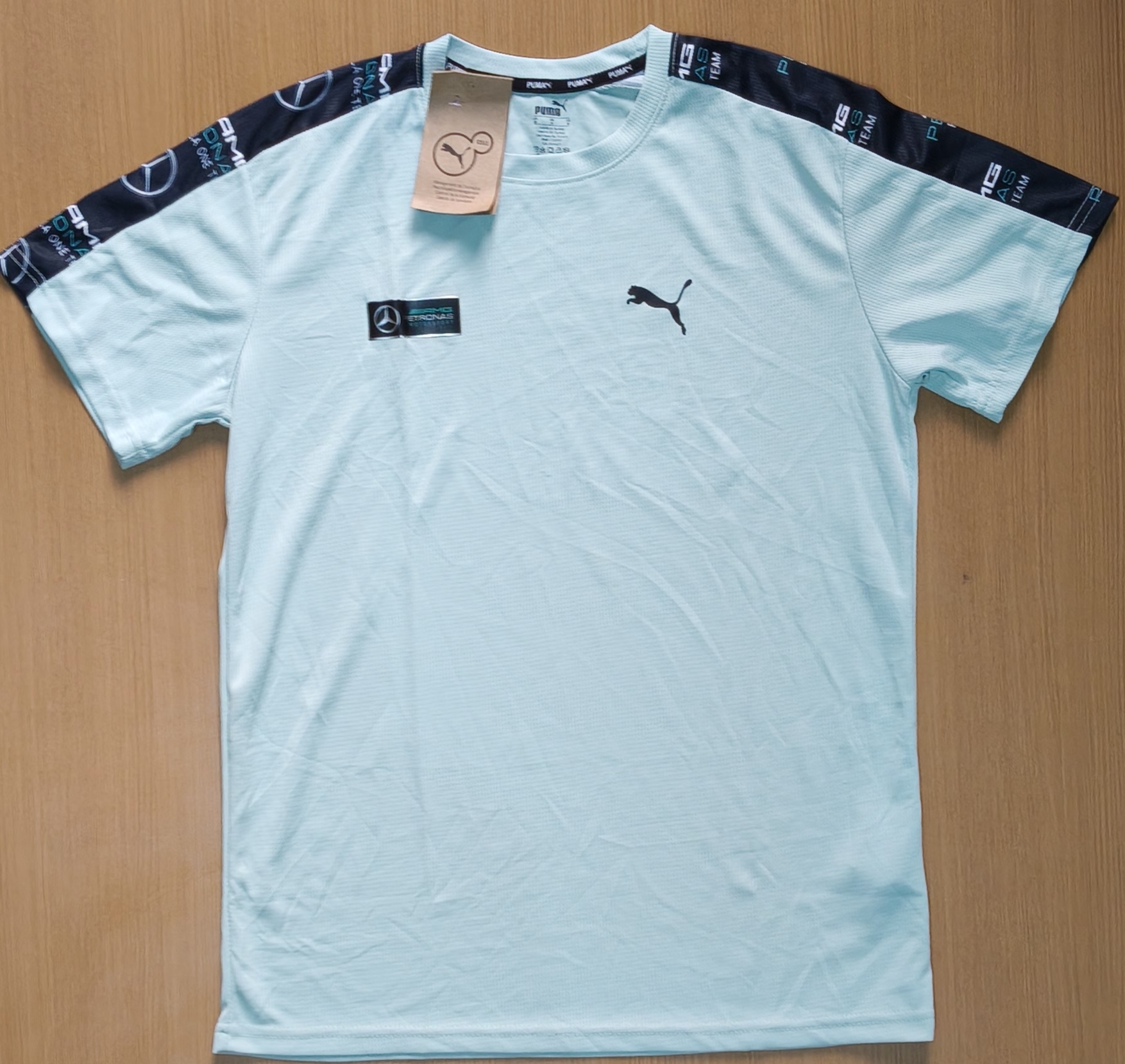 PUNA ROUND NECK T-SHIRT KSMZ - GREENISH View 1