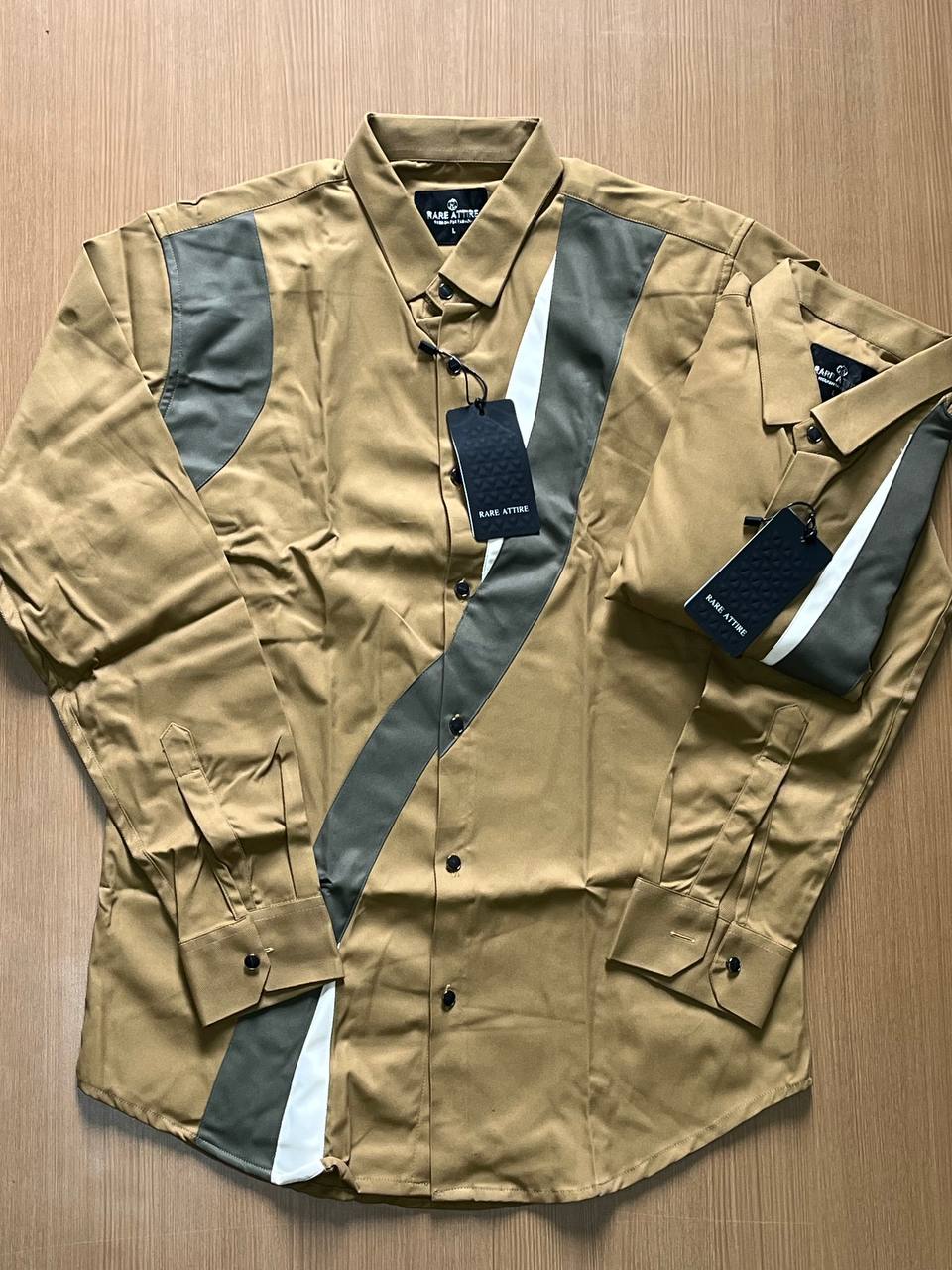 RARE ATTIRE SHIRTg - Light Brown View 1