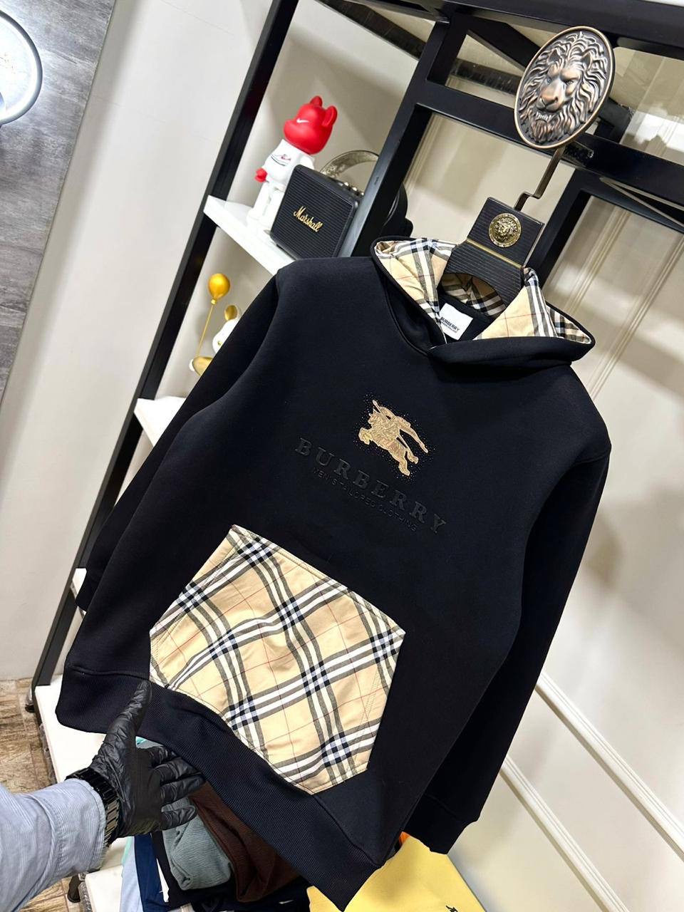 BURBENNY HOODIE MNLI - Red View 1