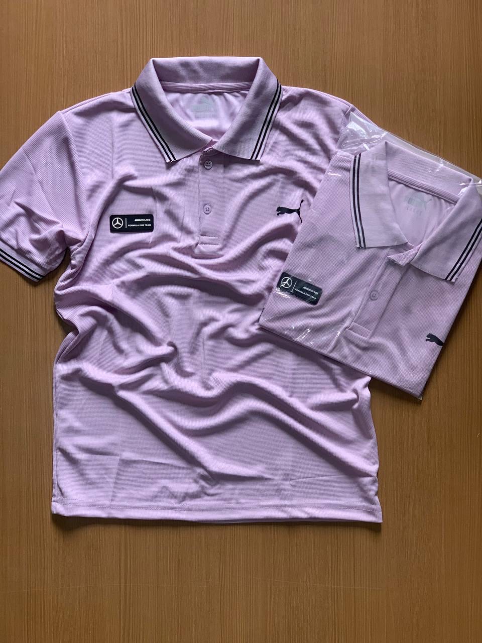 PUNA POLO NECK T-SHIRT  PL - LIGHT PURPLE View 1