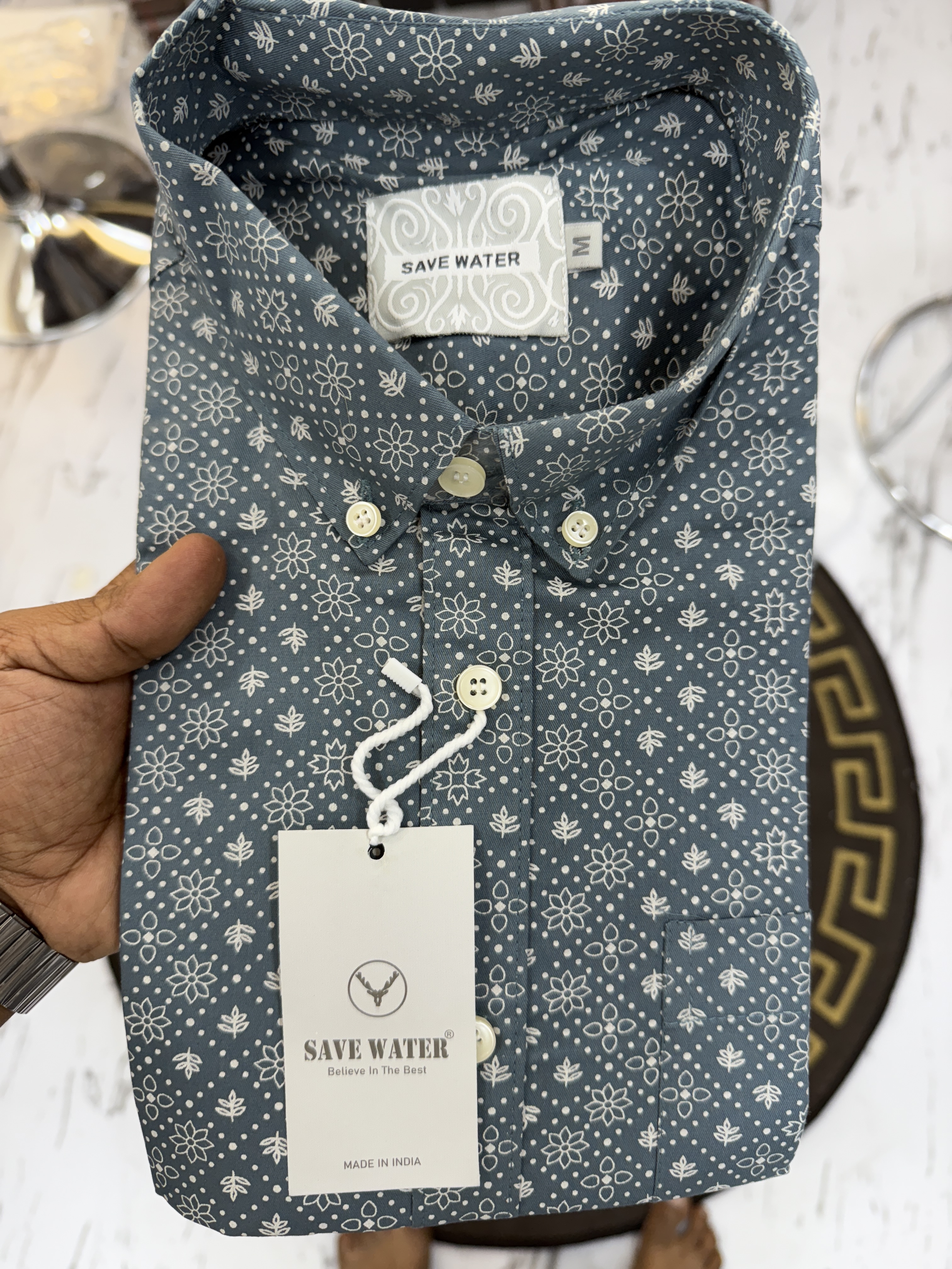 SAVE WATER FORMAL SHIRT