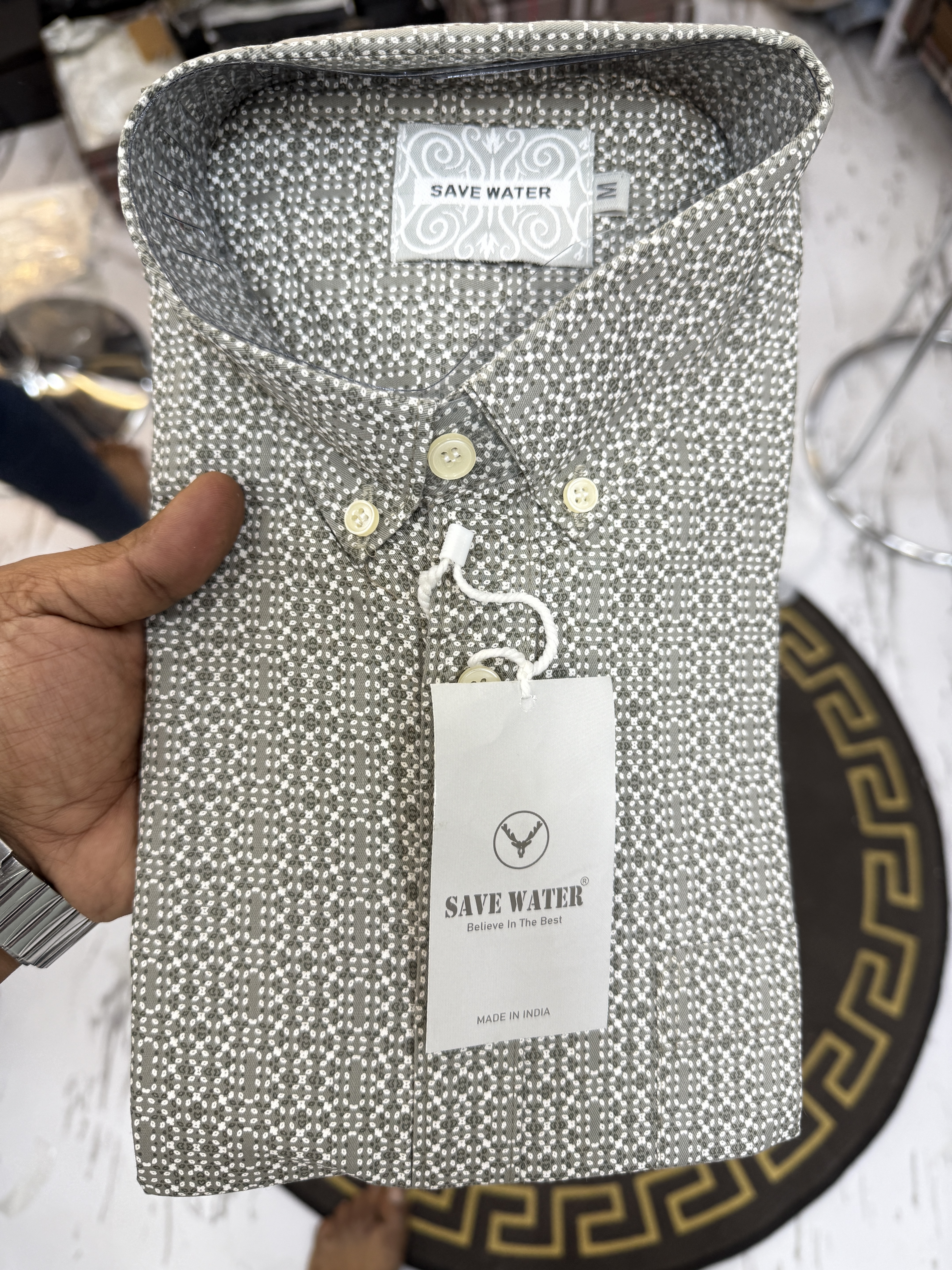 SAVE WATER FORMAL SHIRT - OFF WHITE View 1