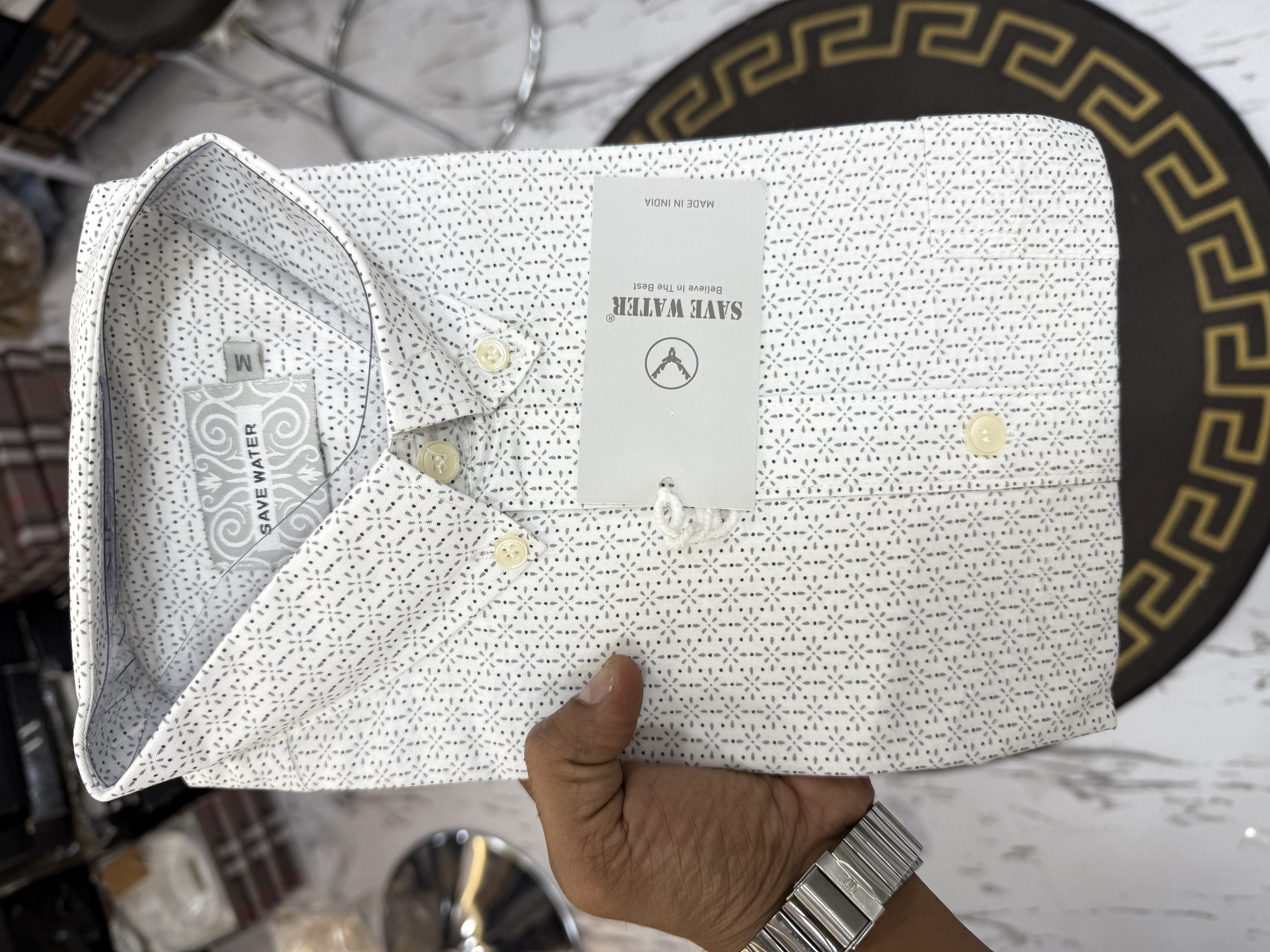 SAVE WATER FORMAL SHIRT  TY - White View 1