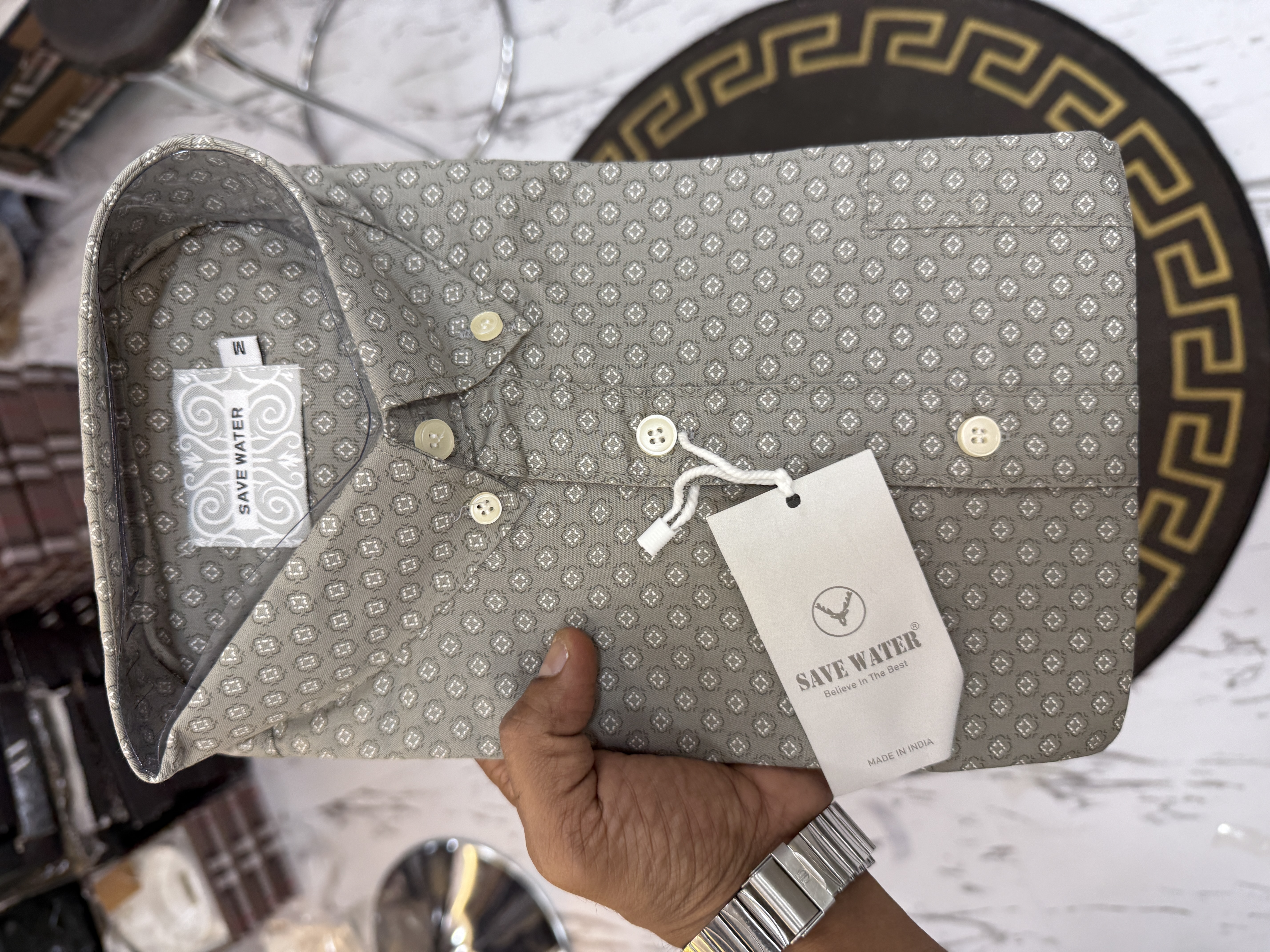 SAVE WATER FORMAL SHIRT  pL - Beige View 1