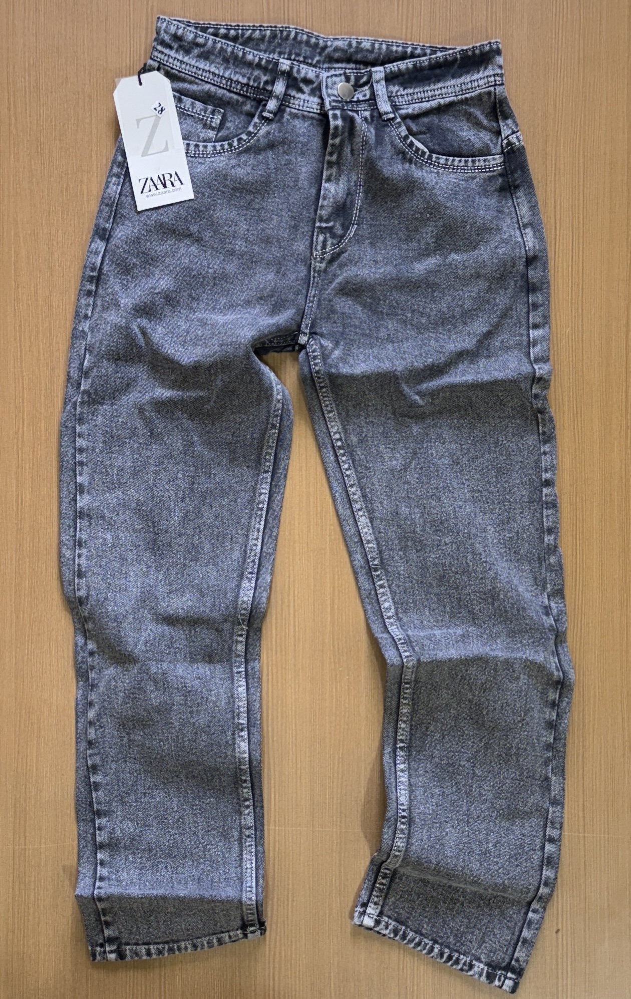 ZAPA MOM FIT JEANS  J-01 - GREY