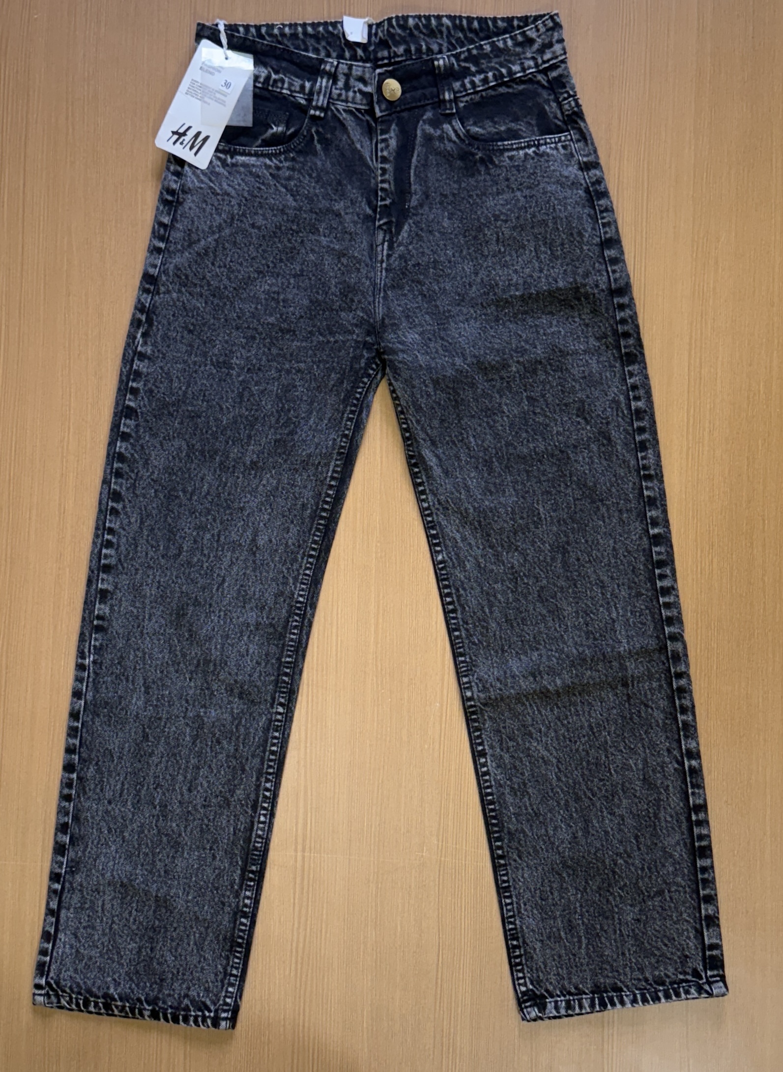 H&N MOM FIT JEANS  J-05 - Charcoal colour