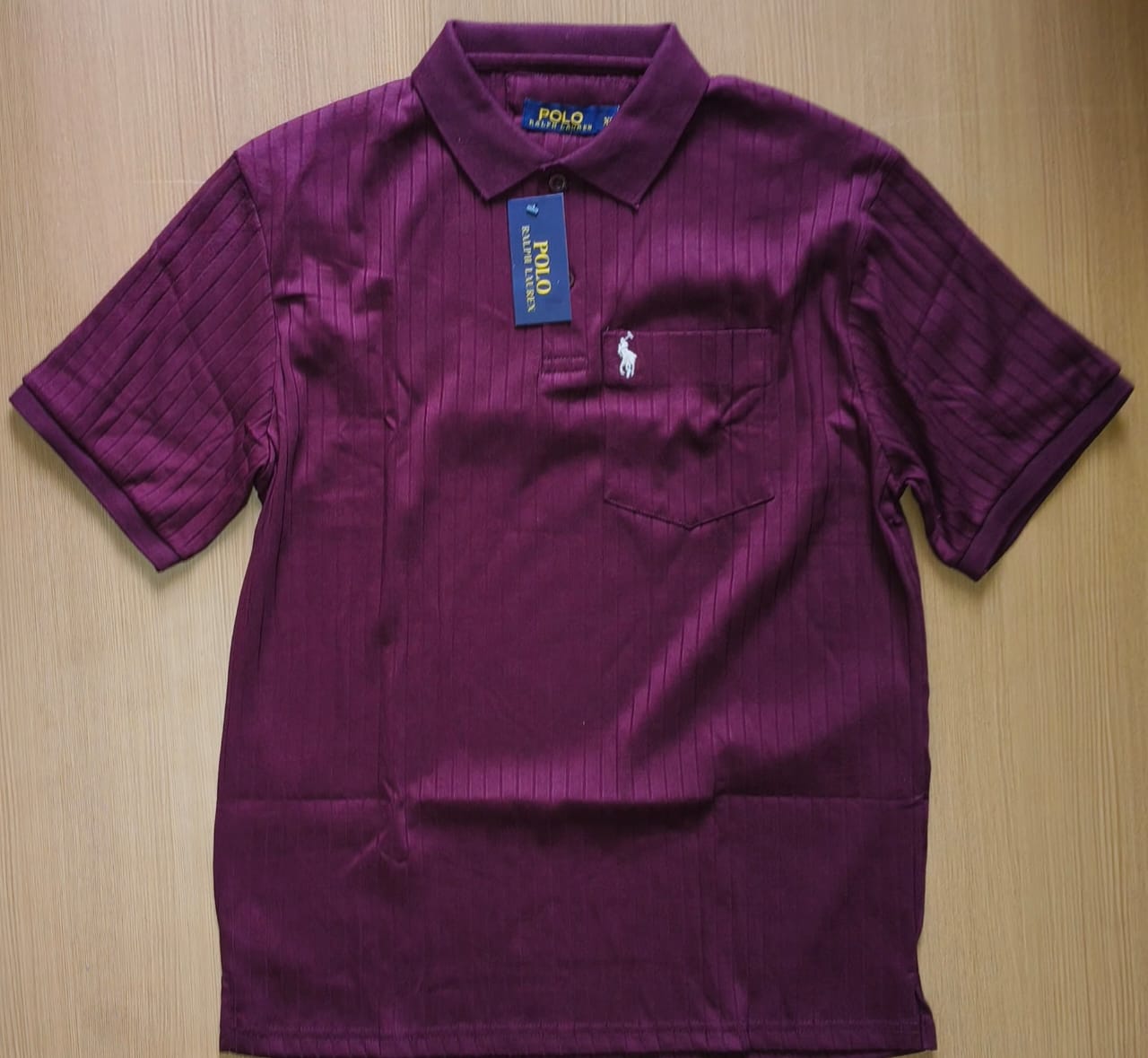 RL POLO  POLO NECK T-SHIRTNN - MAROON View 1