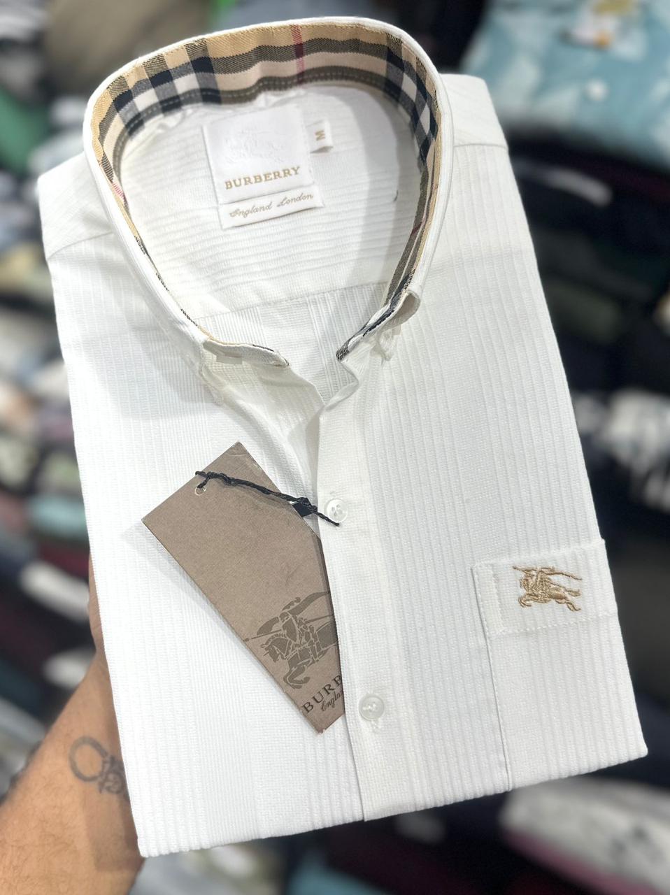 BURBENNY SHIRT GGG - White View 1