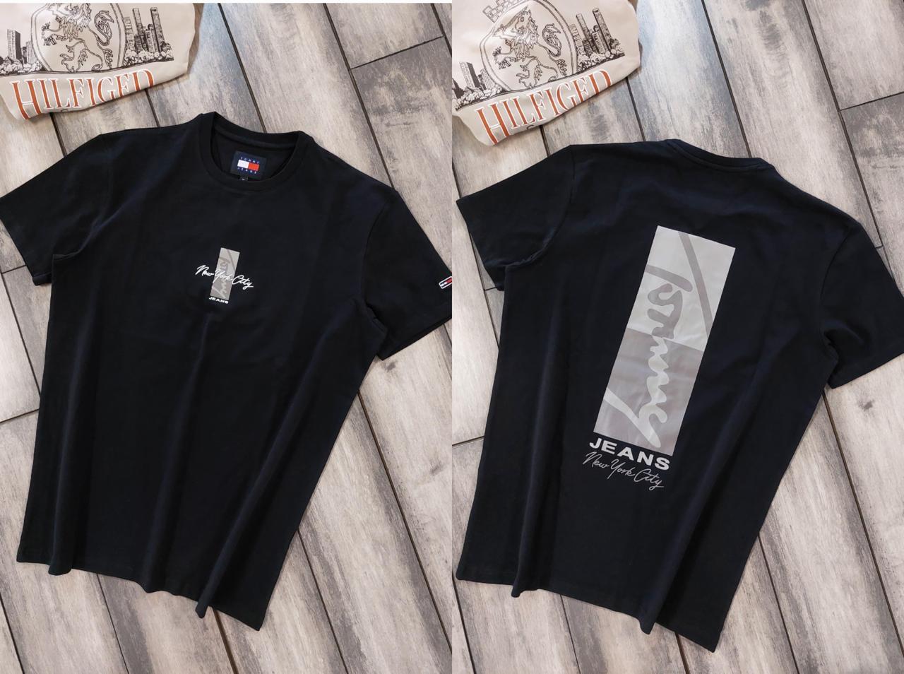 TOMMY HIL REGULAR FIT T-SHIRT 563 - Black