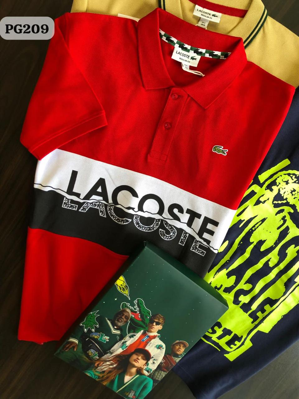LACOSNE POLO NECK T-SHIRT S02 - Red