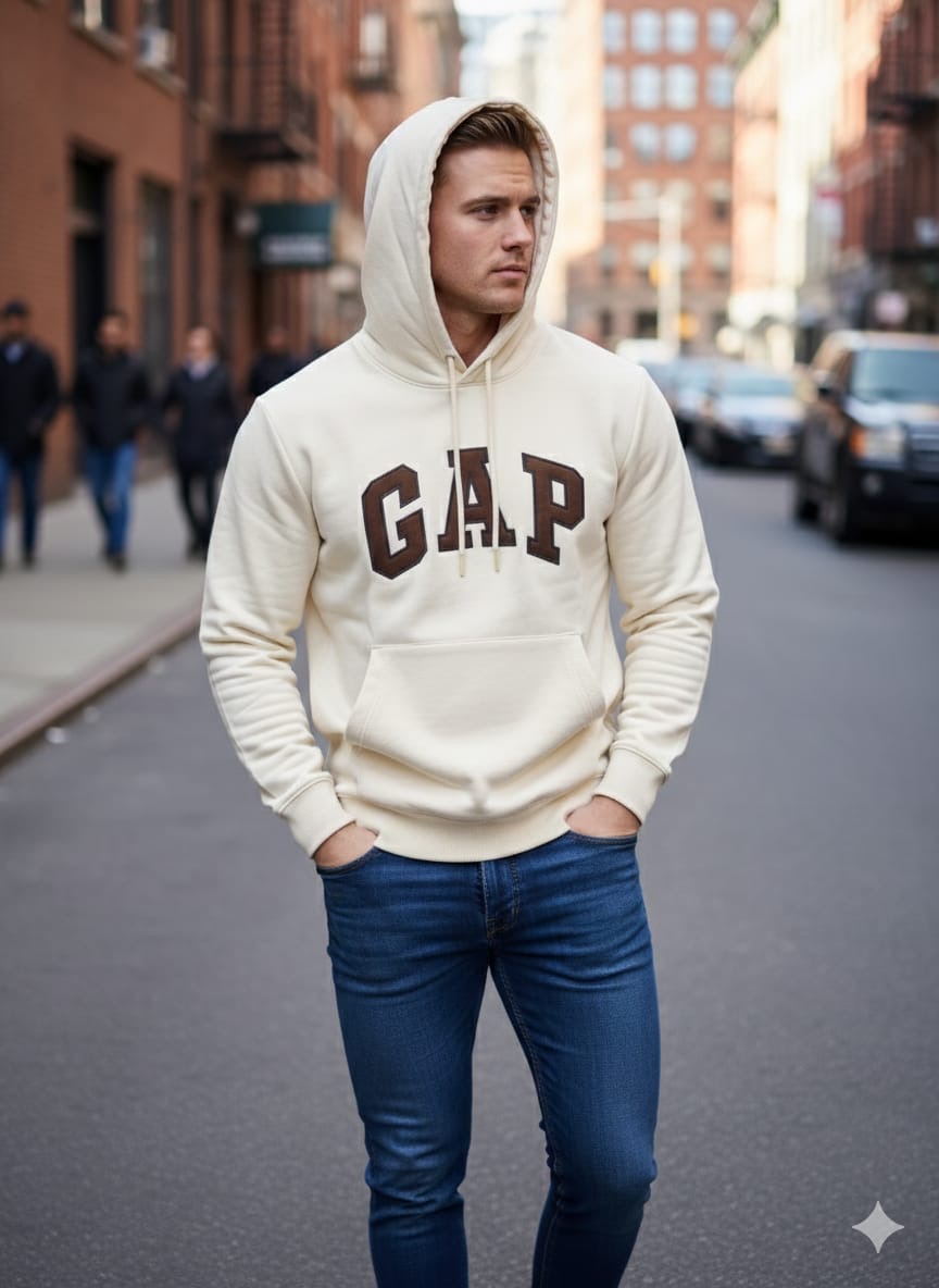 GAP HOODIE J-JDV - OFF WHITE View 1