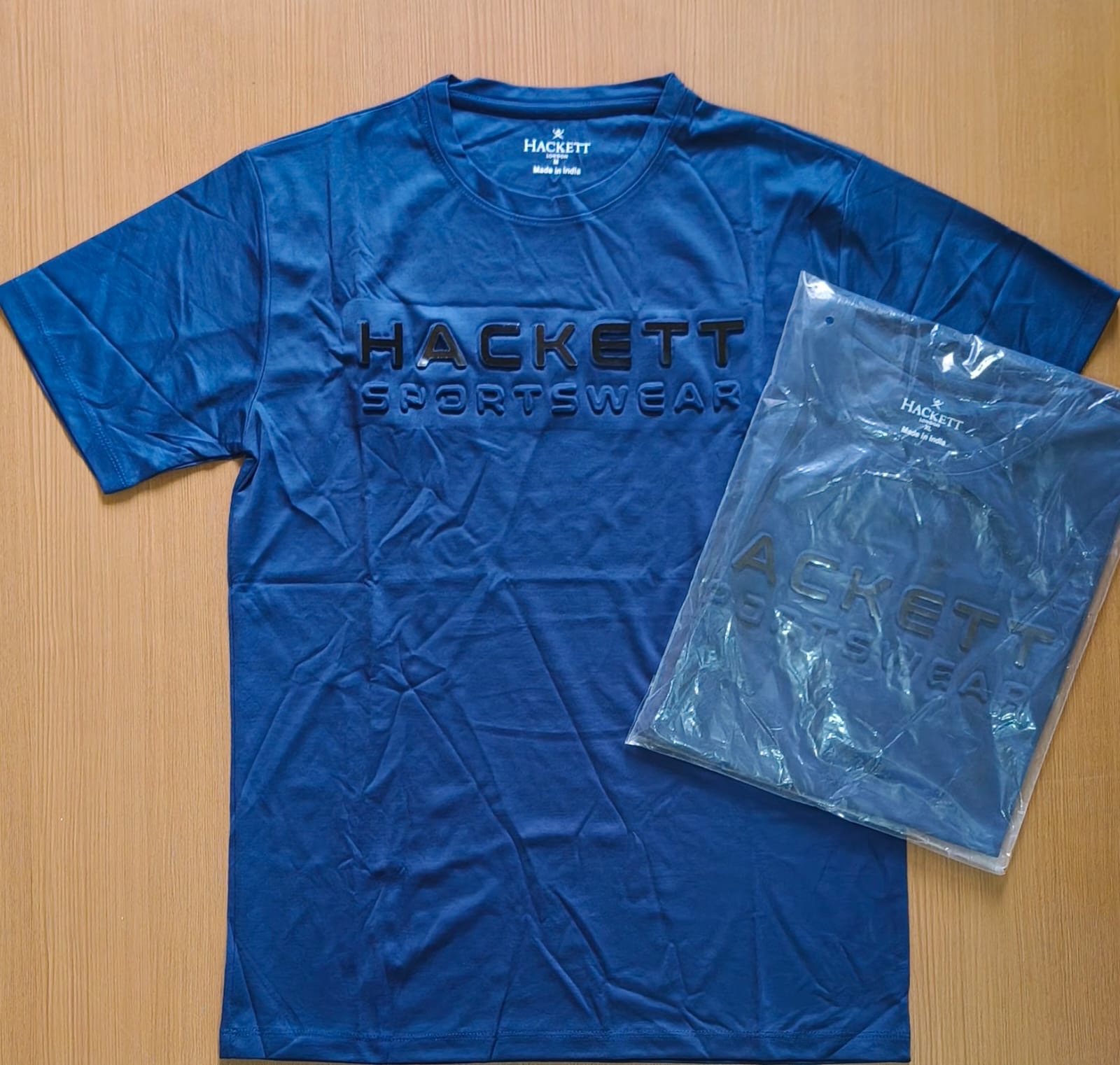 HACKETTT ROUND NECK T-SHIRT F-7393 - Blue View 1
